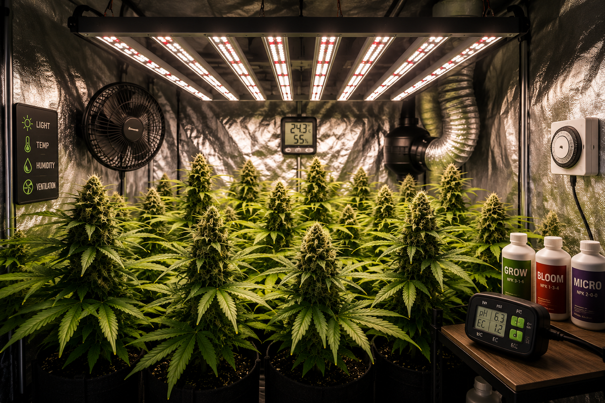 Die richtige Beleuchtung für den Cannabisanbau