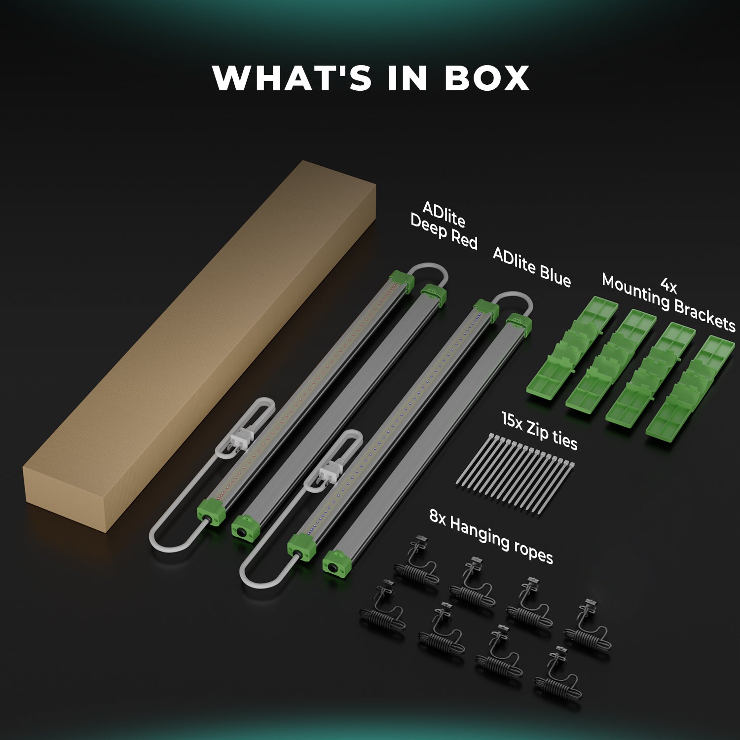 ADlite Rot und Blau LED Zusatzbeleuchtung 60 Watt