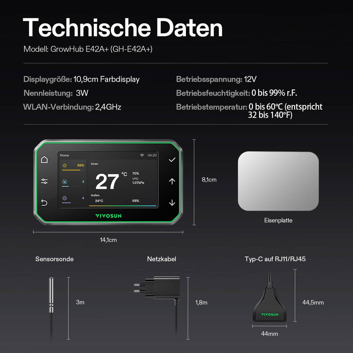 VIVOSUN GrowHub E42A+ Smart Controller – Galerie 8