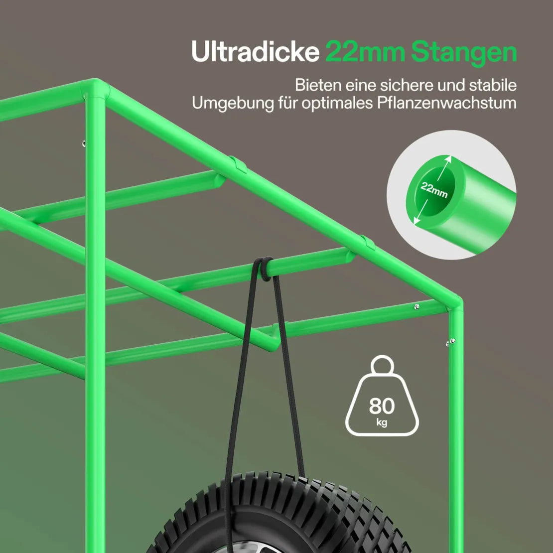 Smartes Komplettset Pro (80×80×160 cm) 100 Watt AeroLight LED und AeroZesh T4 Lüfter