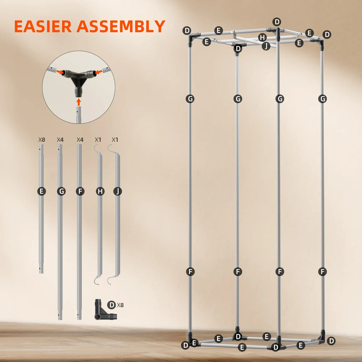 Spider Farmer Pro Komplettset 60x60x180 cm – Pro Growbox Rahmen und Montage