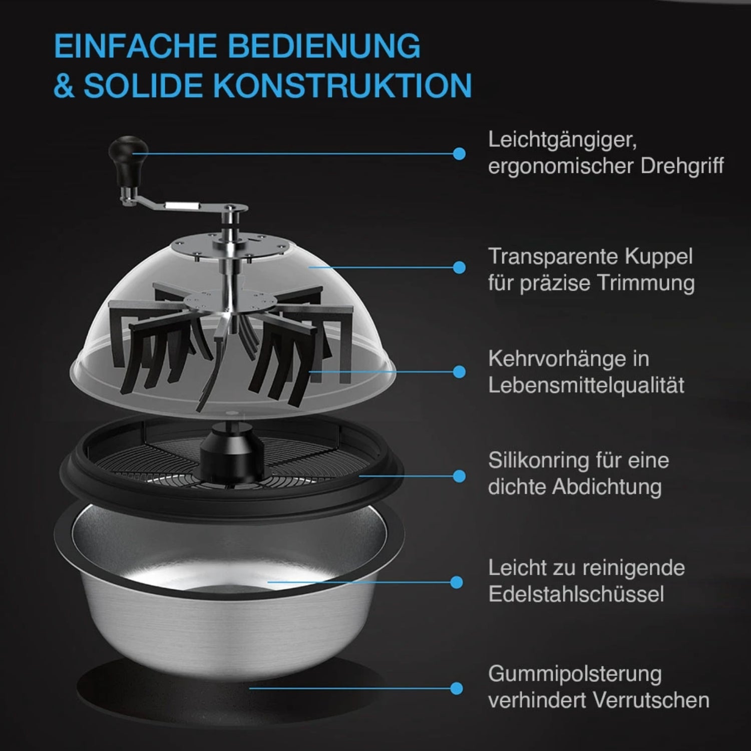 Mechanische Trimmer-Maschine Ø 43 cm