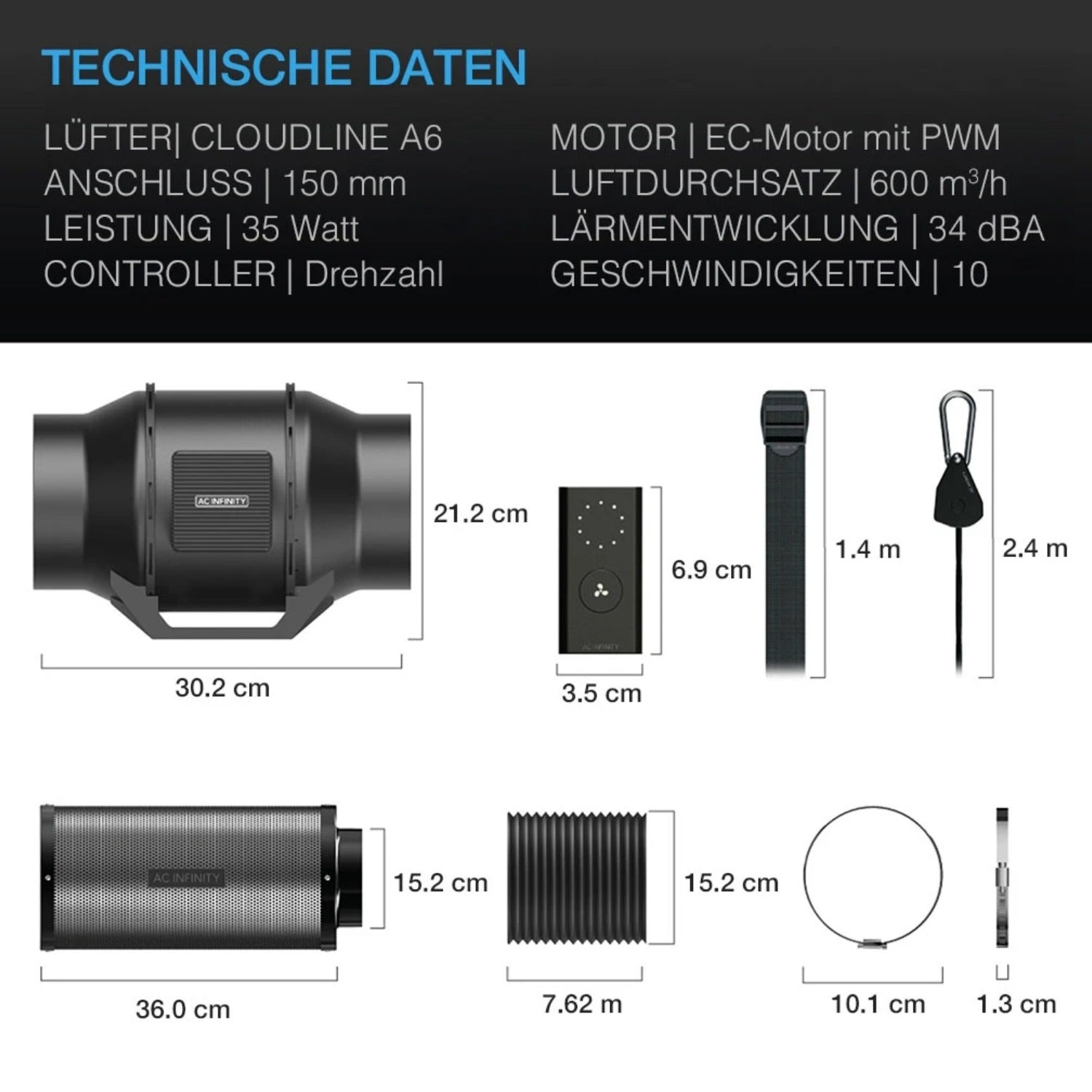 Advance Grow PRO Komplettset (90x90x180 cm) 300 Watt IONFRAME EVO4 Samsung LED und smarter Steuerung