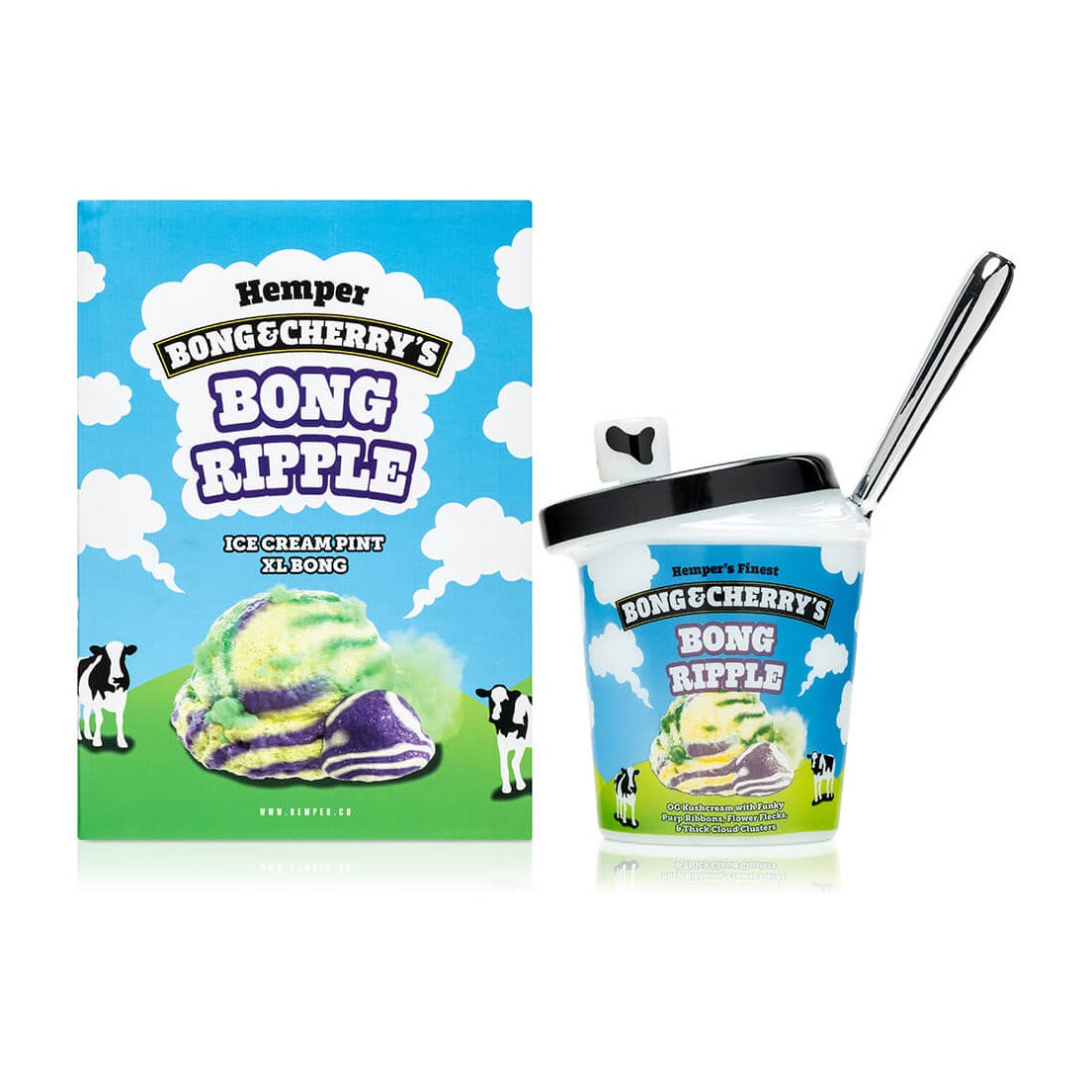 HEMPER Bong & Cherry's Ice Cream XL Bong – Hauptansicht