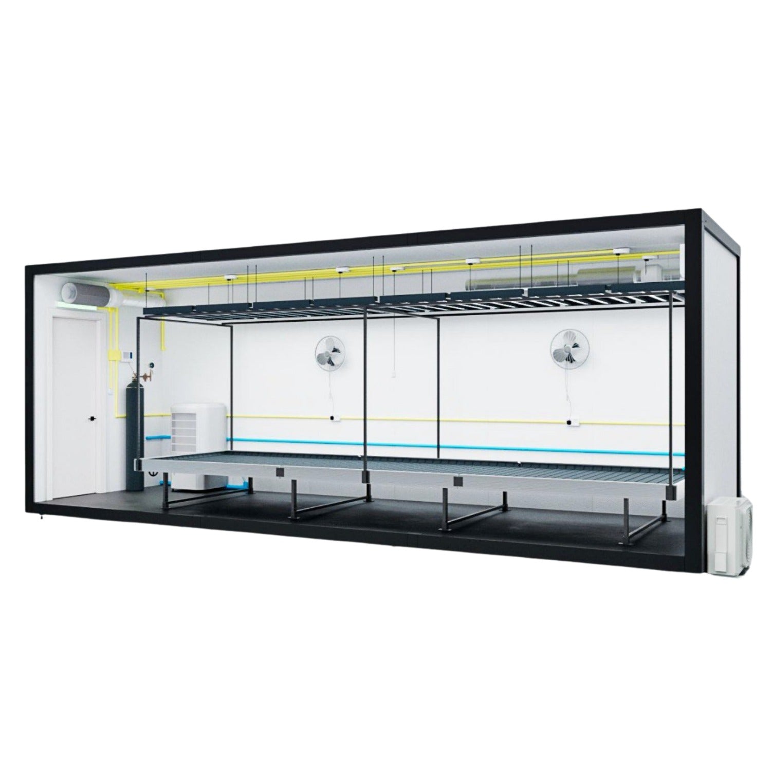 M1 BLOOM Blütemodul (758x237x290 cm) 2880 Watt LED und voll klimakontrolliert