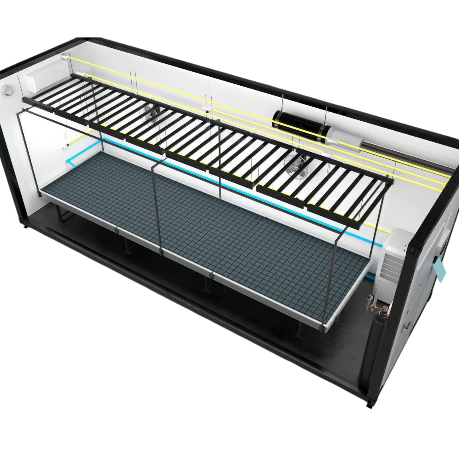 M1 BLOOM Blütemodul (758x237x290 cm) 2880 Watt LED und voll klimakontrolliert