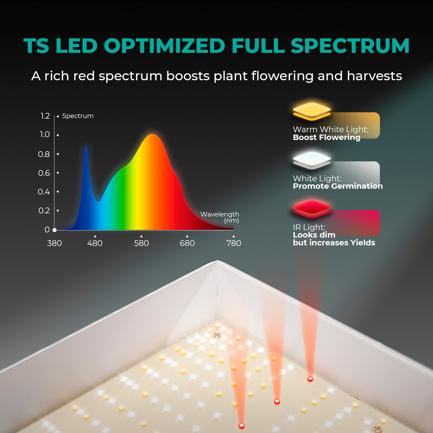 Kompletní sada (60x60x140 cm) 100 Watt TS 600 LED