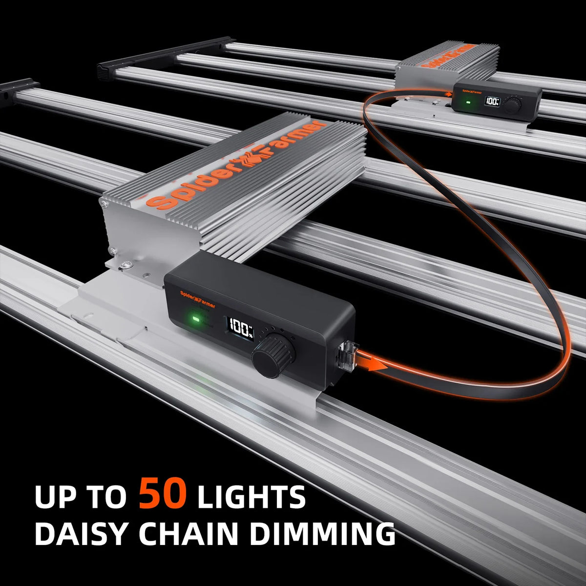 Spider Farmer Pro Komplettset 140x70x200 cm – SE4500 Dimmung und Daisy-Chain