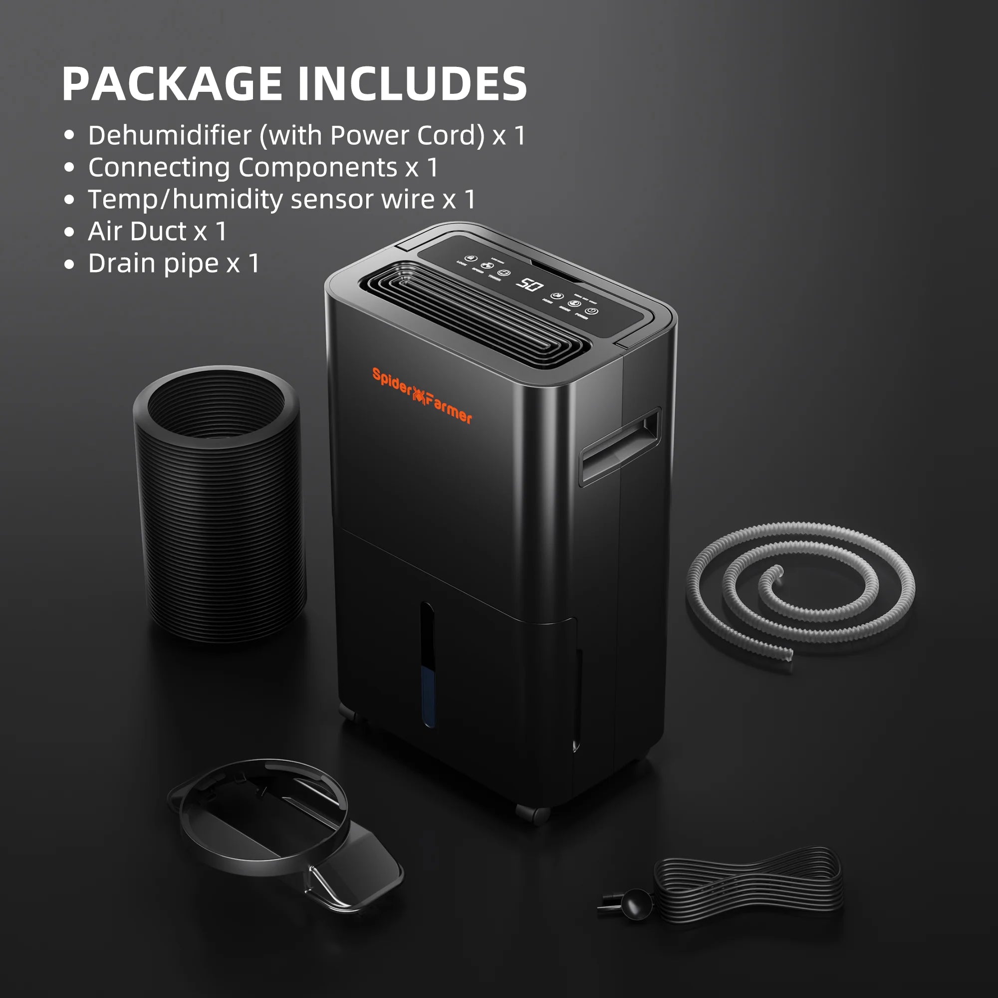 Chytrý odvlhčovač vzduchu s výkonem 230 W a 2litrovou nádržkou.