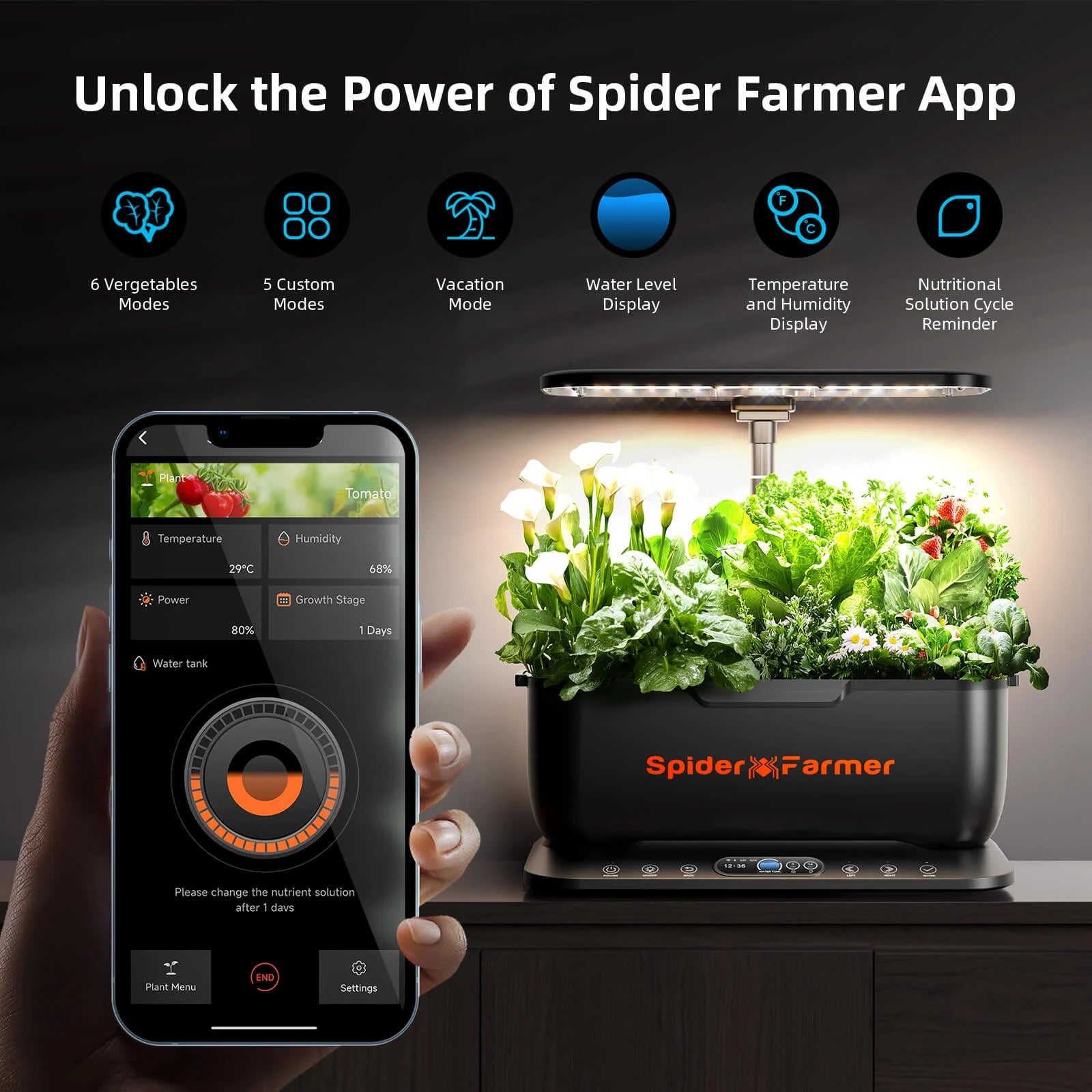 SmartG12 Hydroponik-Garten mit App-Steuerung