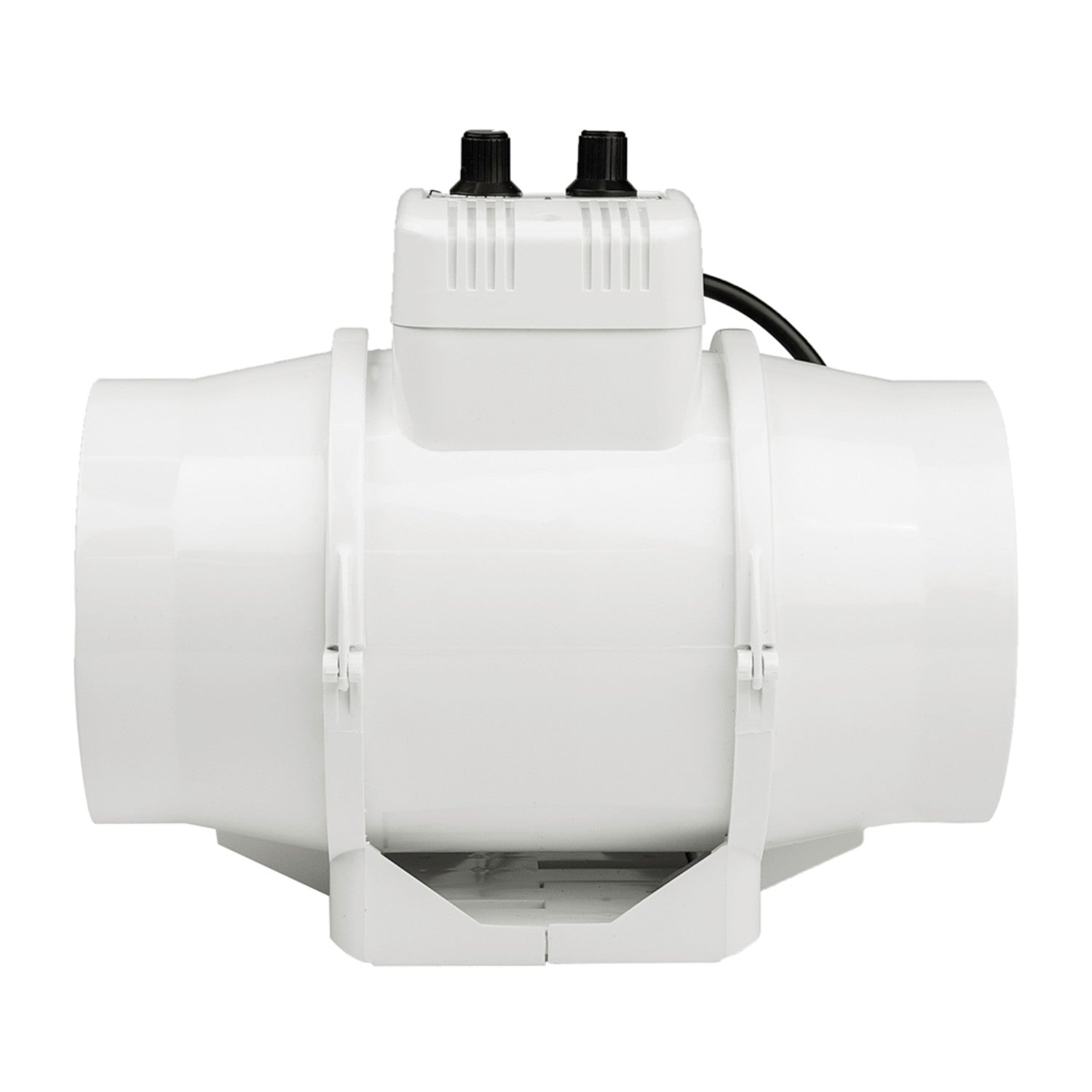Ventilution Mixed In-Line 220/280 m³/h 125 mm Lüfter mit Regler und Thermostat IEC Connector seite