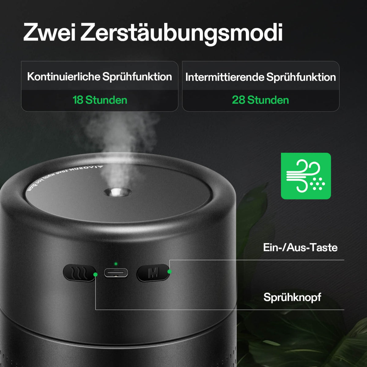 VIVOSUN AeroStream U075 USB-Luftbefeuchter mit 750 ml Tank – Galerie 3