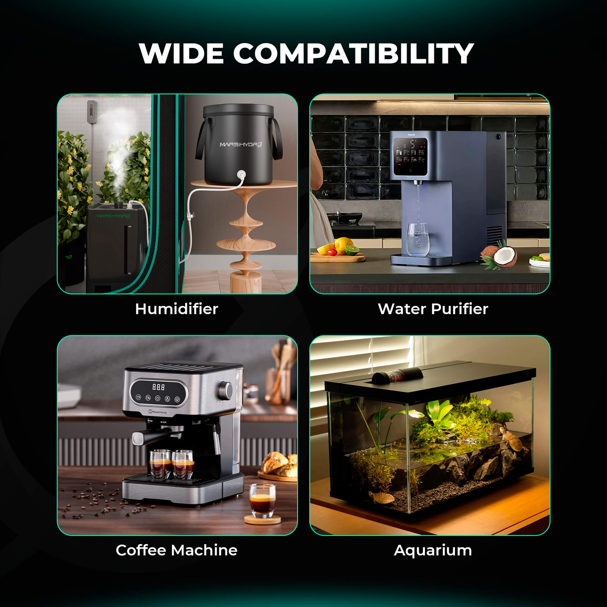 Automatisches Nachfüllsystem für Luftbefeuchter & Hydroponik mit 15 L Tank