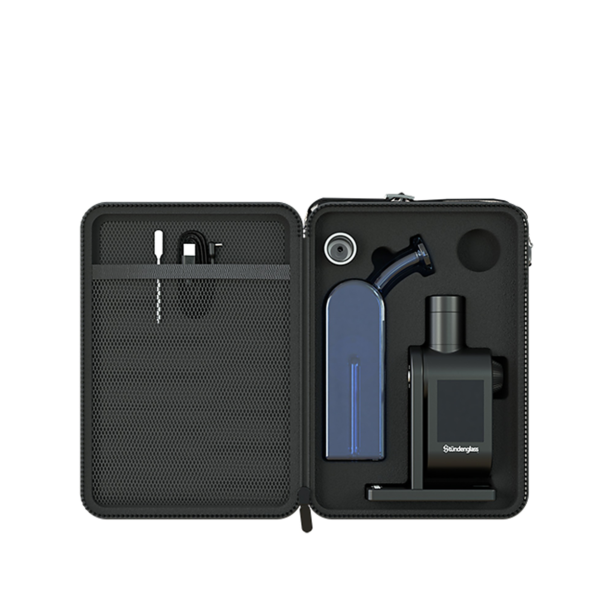 Stündenglass Modül Dok Deluxe Travel Set blaues Glas – Ansicht 2