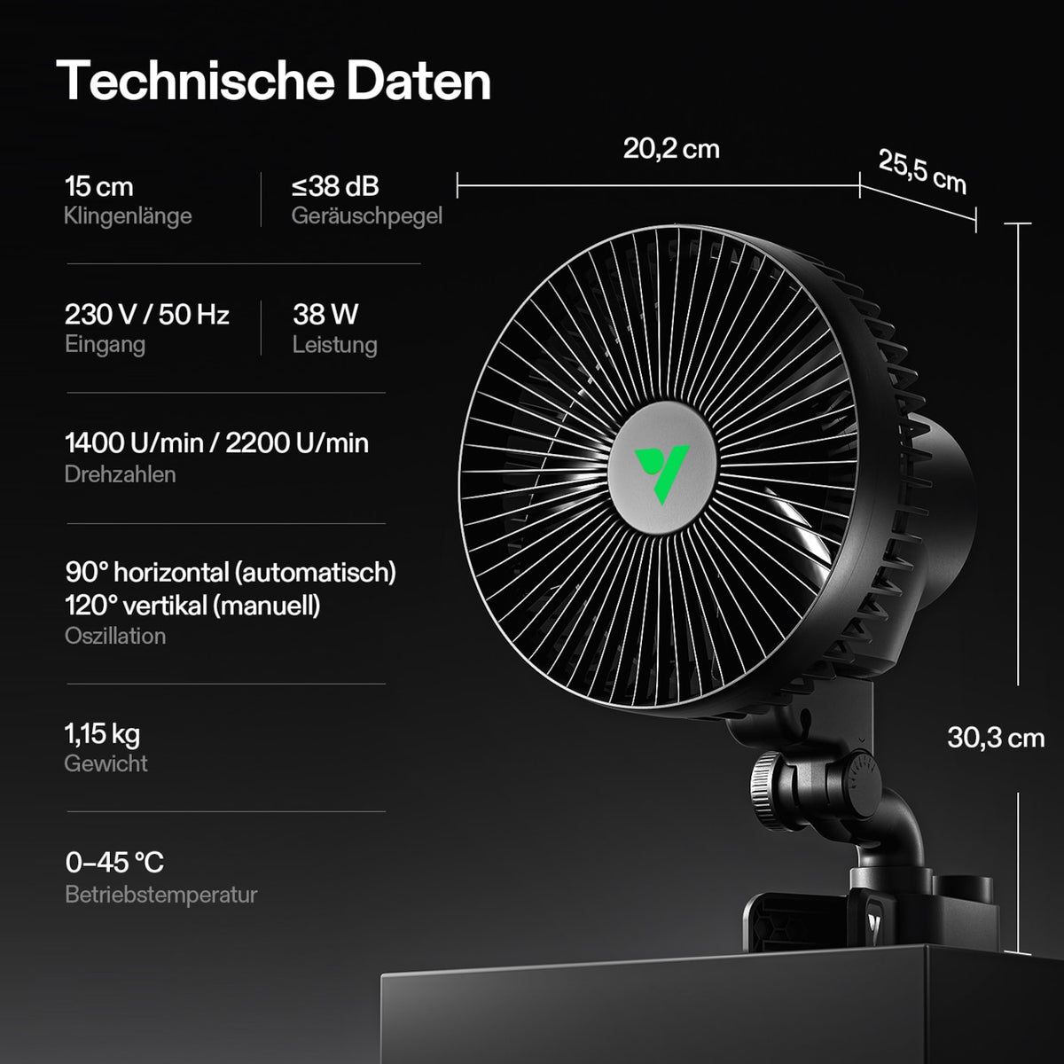 VIVOSUN AeroWave A6 Gen2 Clipventilatoren 150 mm (2er-Pack) – Galerie 6