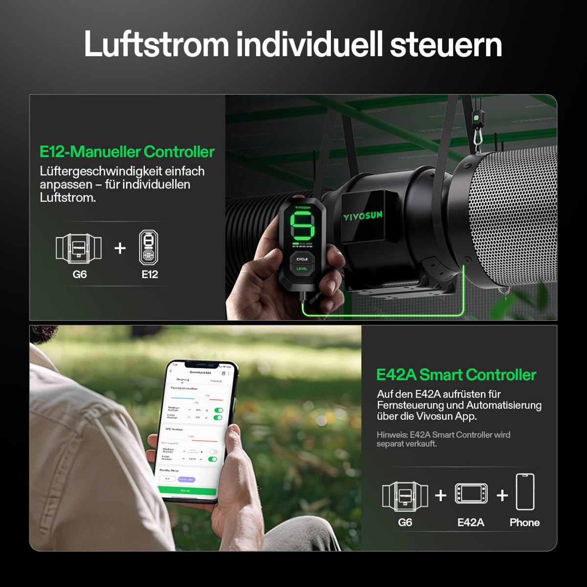 VIVOSUN AeroZesh G6 Rohrventilator 15 cm mit E12 – Galerie 7