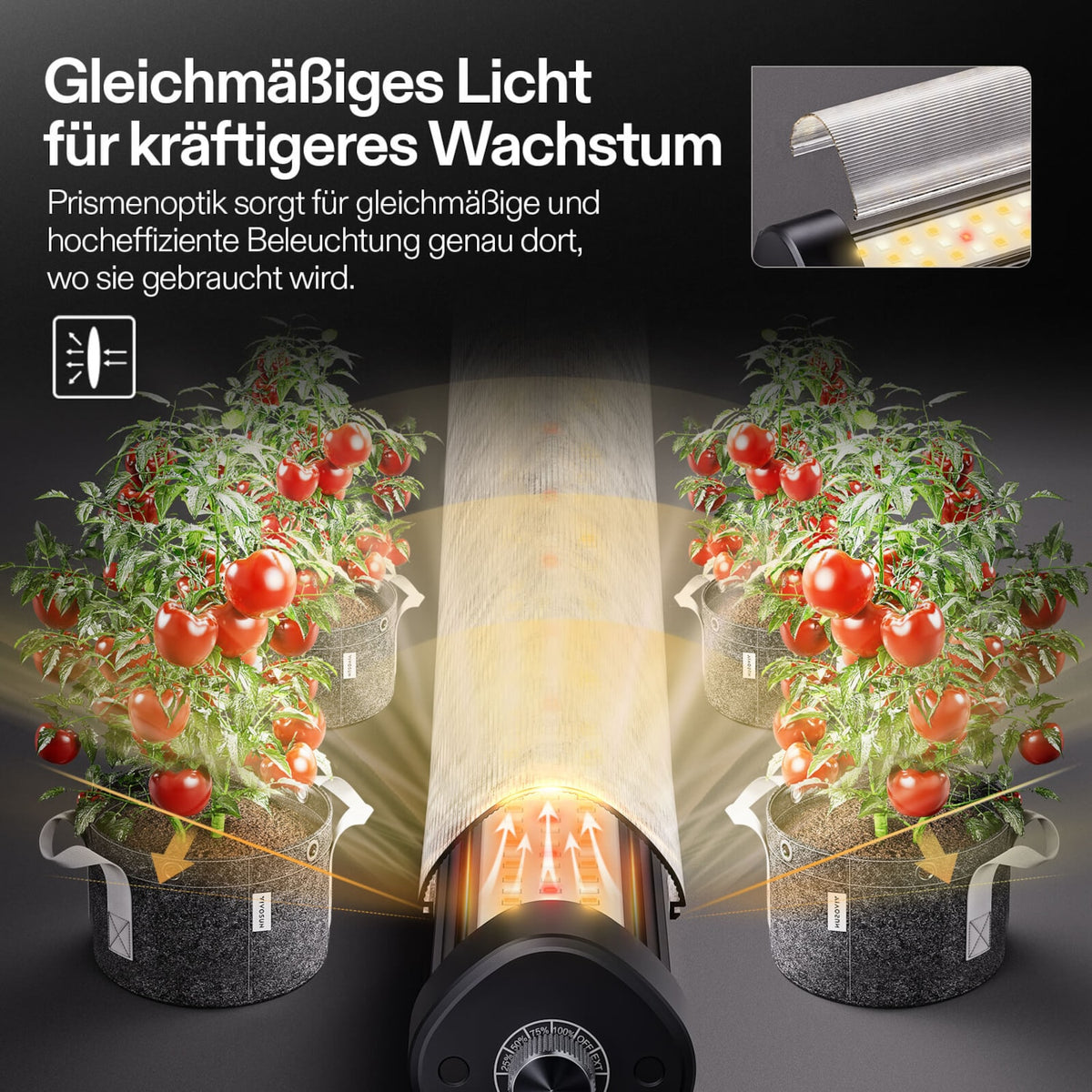VIVOSUN LumaRay Under Canopy 100W LED-Zusatzbeleuchtung – Galerie 5