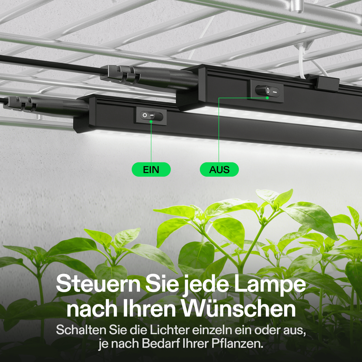VIVOSUN T5 Linear 60W LED Pflanzenlampe 60 cm (4er-Set) – Galerie 6