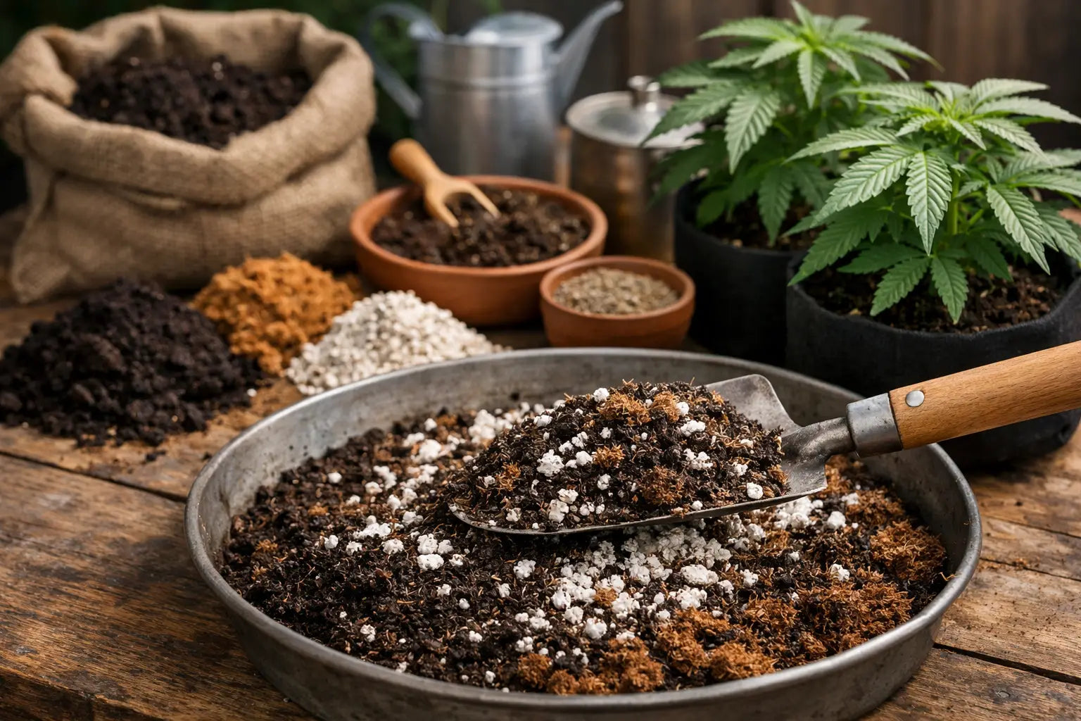 Cannabis Erde selber mischen: Rezept und Praxis
