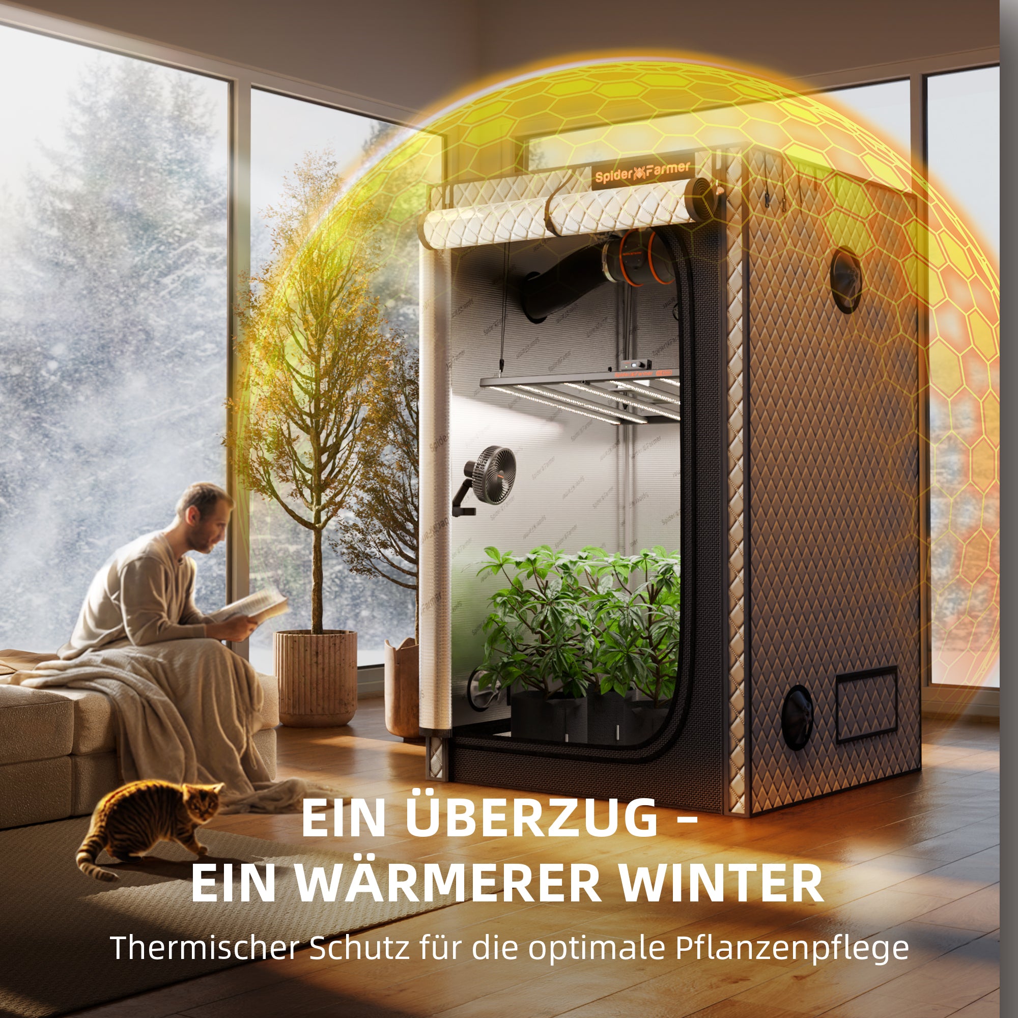 Growbox Isolationshülle für 70×140, 90×90 & 120×120 cm