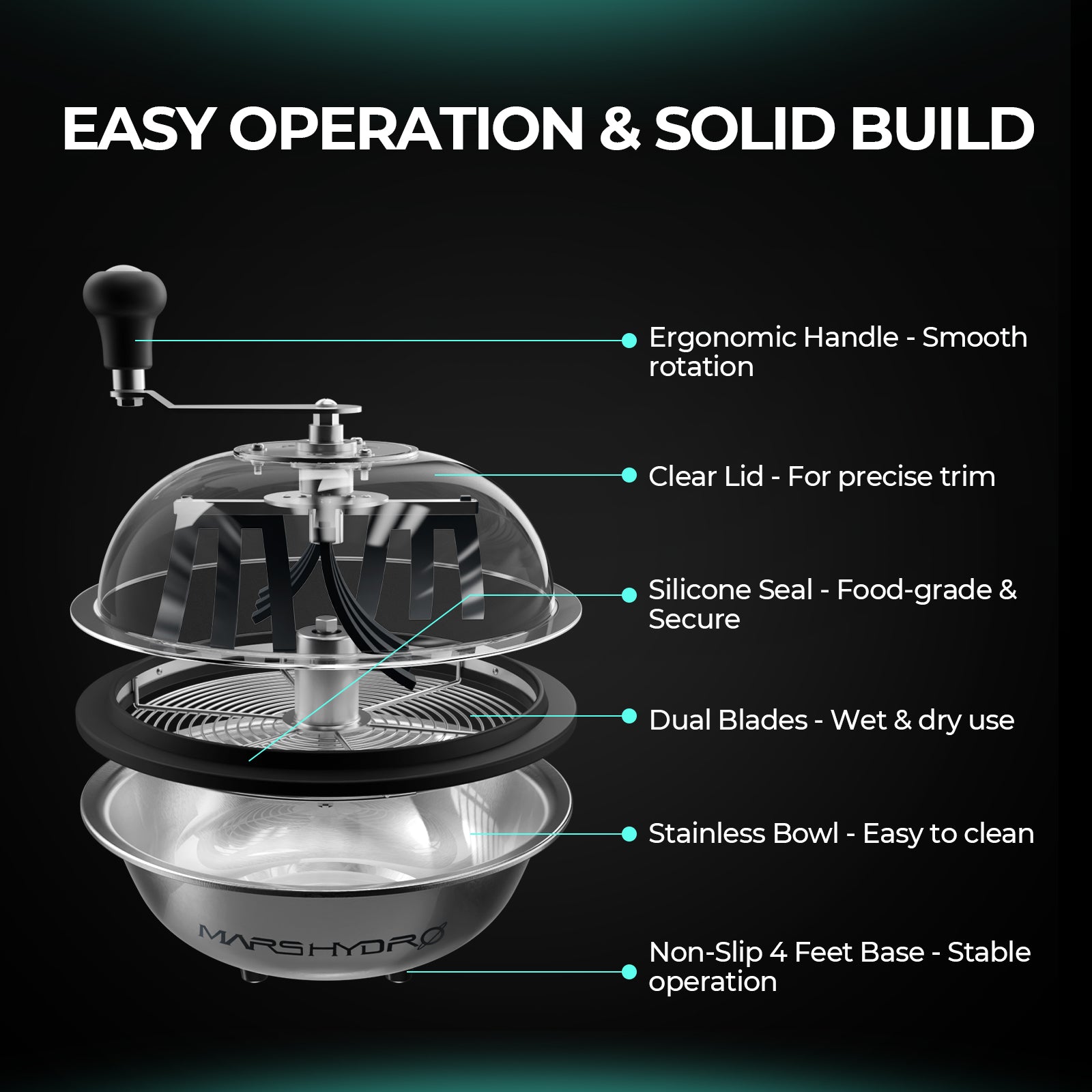 Mechanische Trimmer-Maschine Ø 33 cm