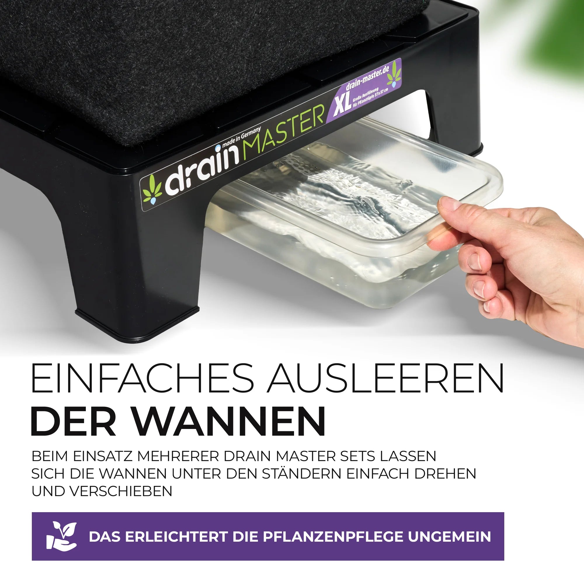 DrainMaster XL Abtropfständer 1er Set inkl. Wanne