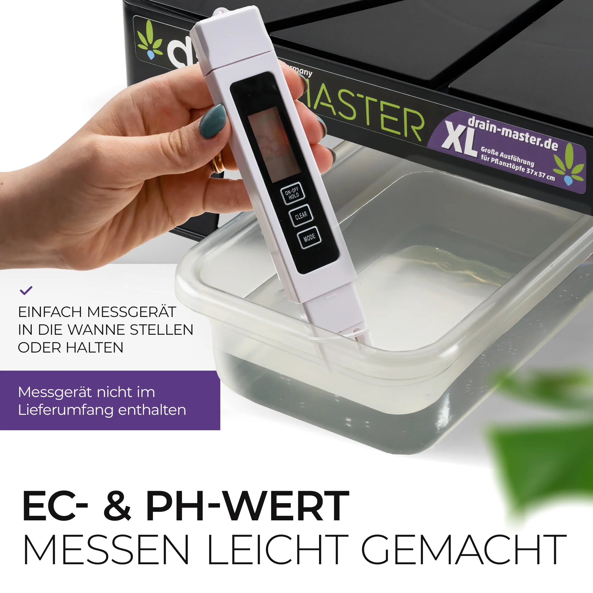 DrainMaster XL Abtropfständer 1er Set inkl. Wanne