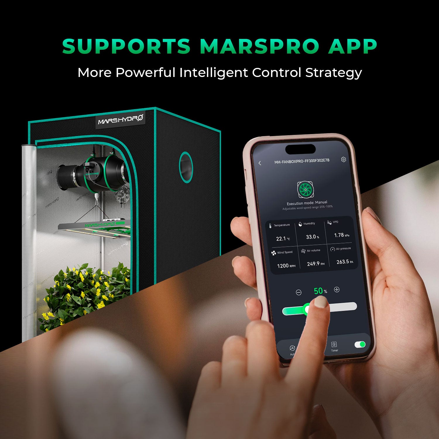 iFresh Abluftventilator mit App-Steuerung bis 686 m³/h