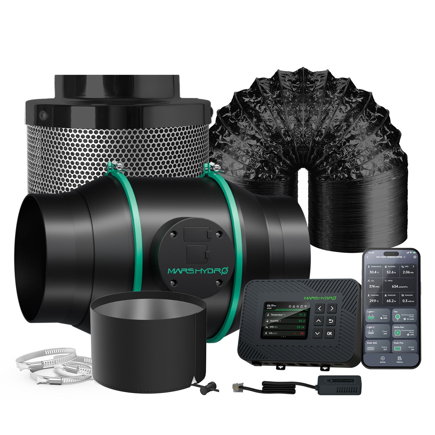 Sada pro odvod vzduchu s regulací klimatizace do 686 m³/h