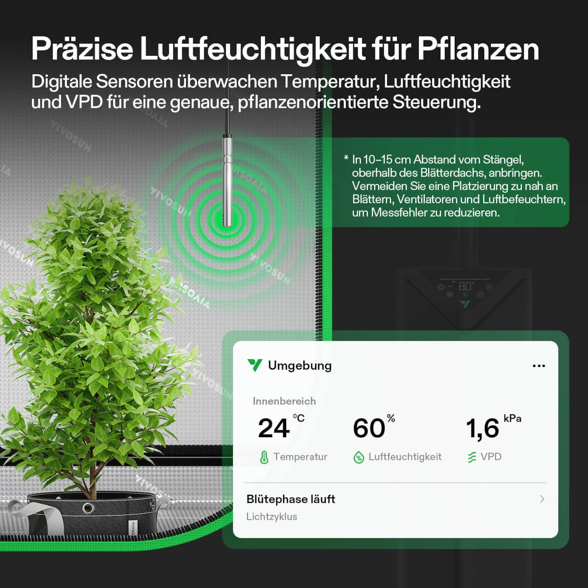 VIVOSUN AeroStream H19 smarter Luftbefeuchter mit 19 Liter Tank – Galerie 3
