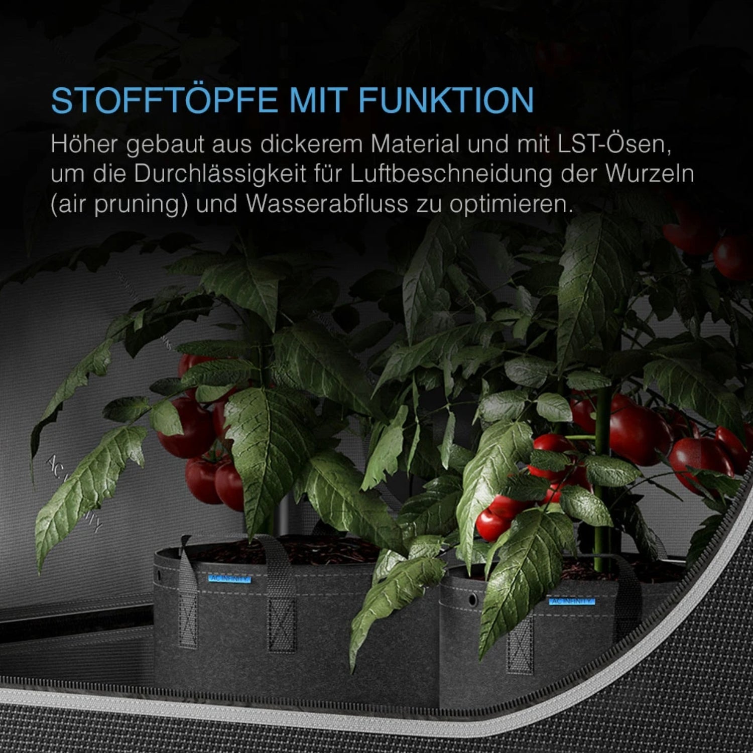 Smartes All-in-One Komplettset (90x90x180 cm) 300 Watt IONFRAME EVO4 Samsung LED mit Luftbefeuchter, Heizgerät und CONTROLLER AI+