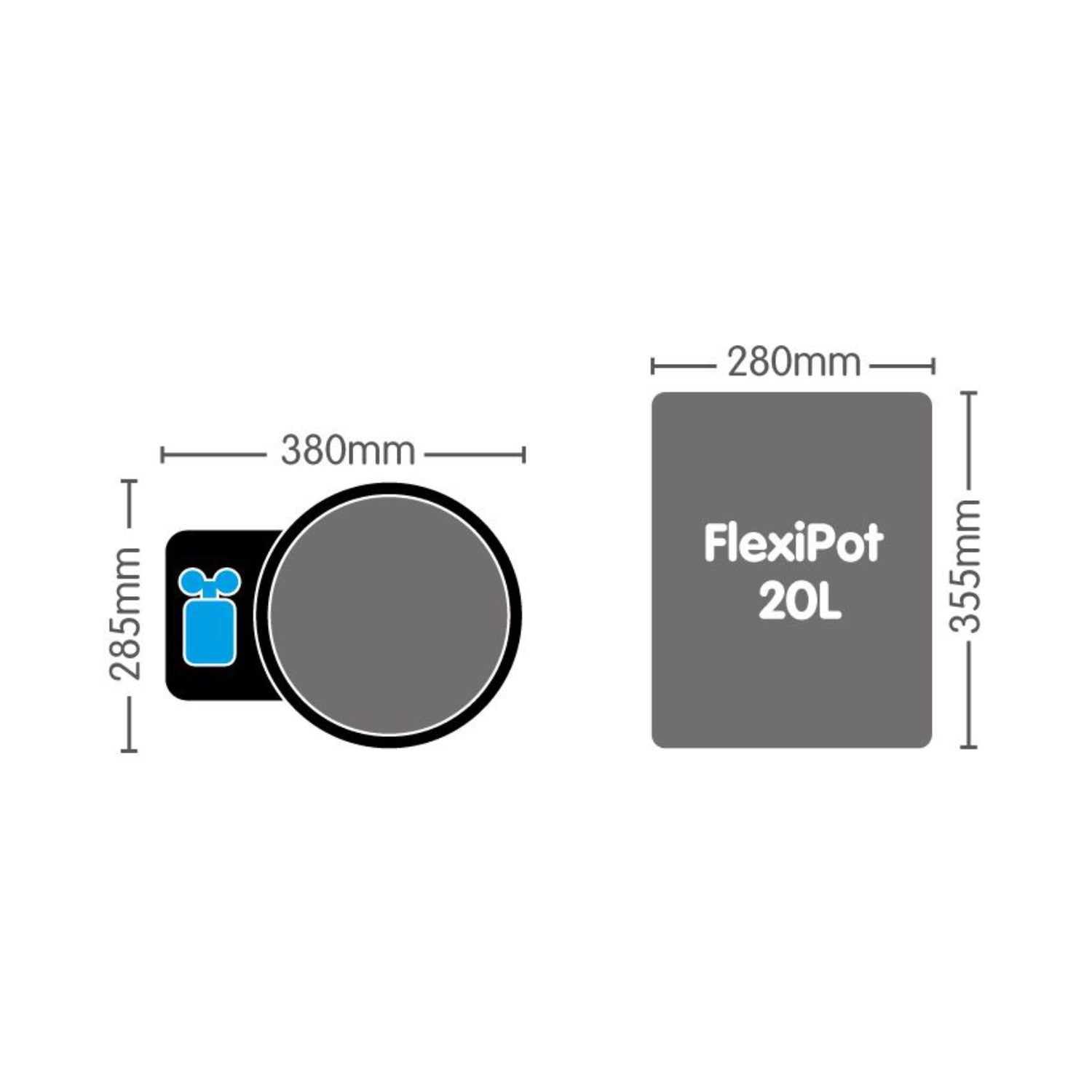 Autopot FlexiPot-Modul 20 Liter Plan 1