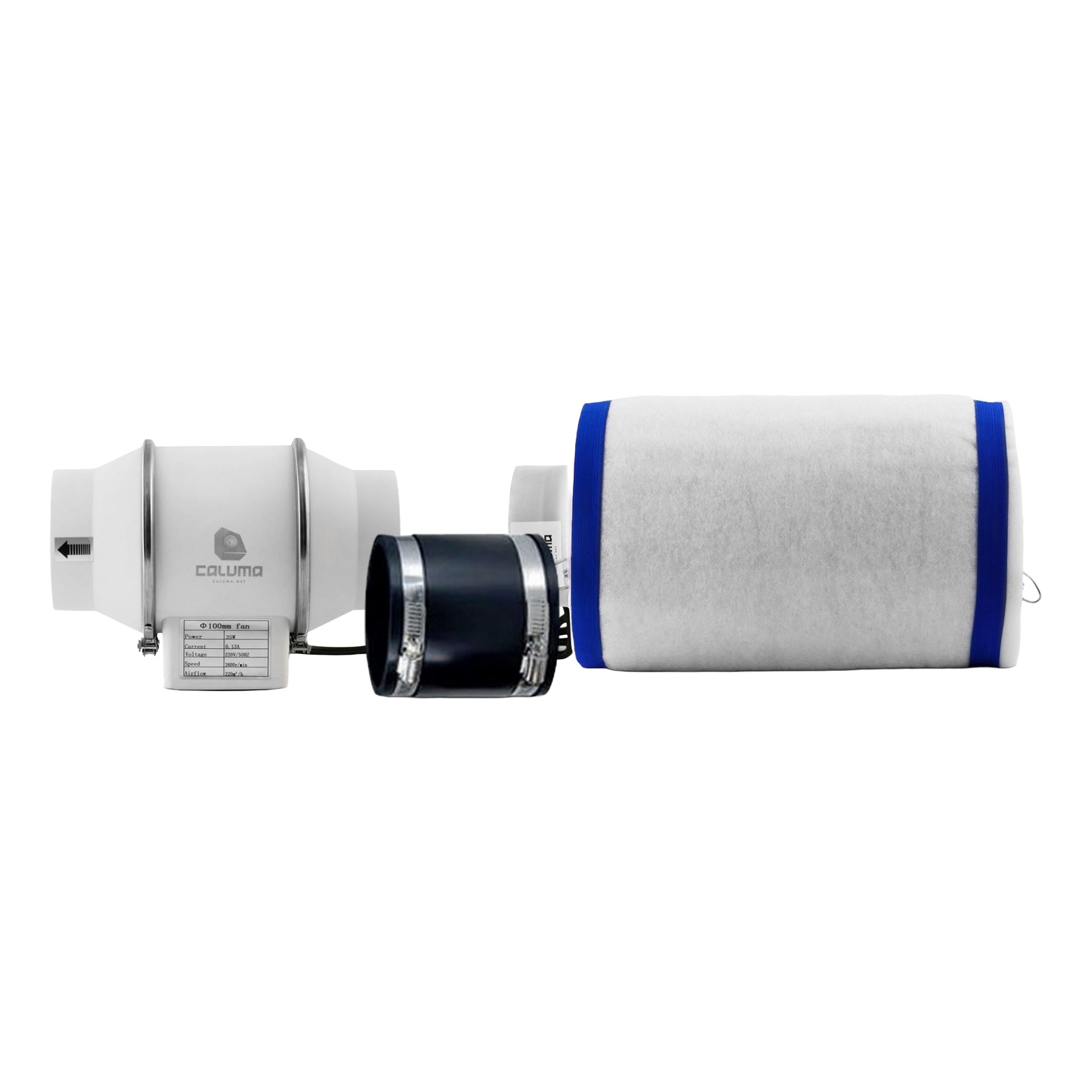 Komplettset (100x100x200 cm) 320 Watt Caluma Force LED