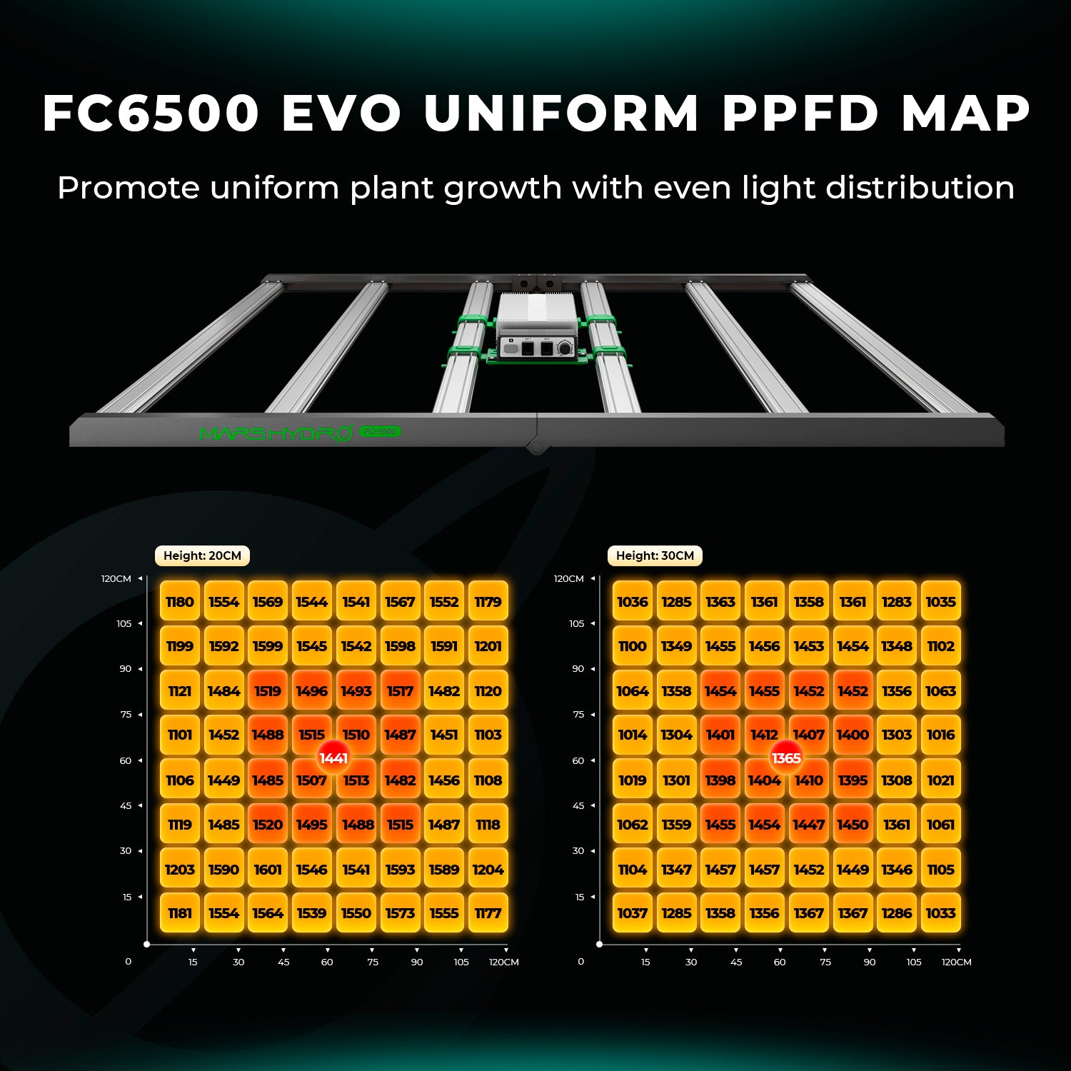 Komplettset (150x150x200 cm) 730 Watt FC 6500 EVO LED mit smarter Klimasteuerung