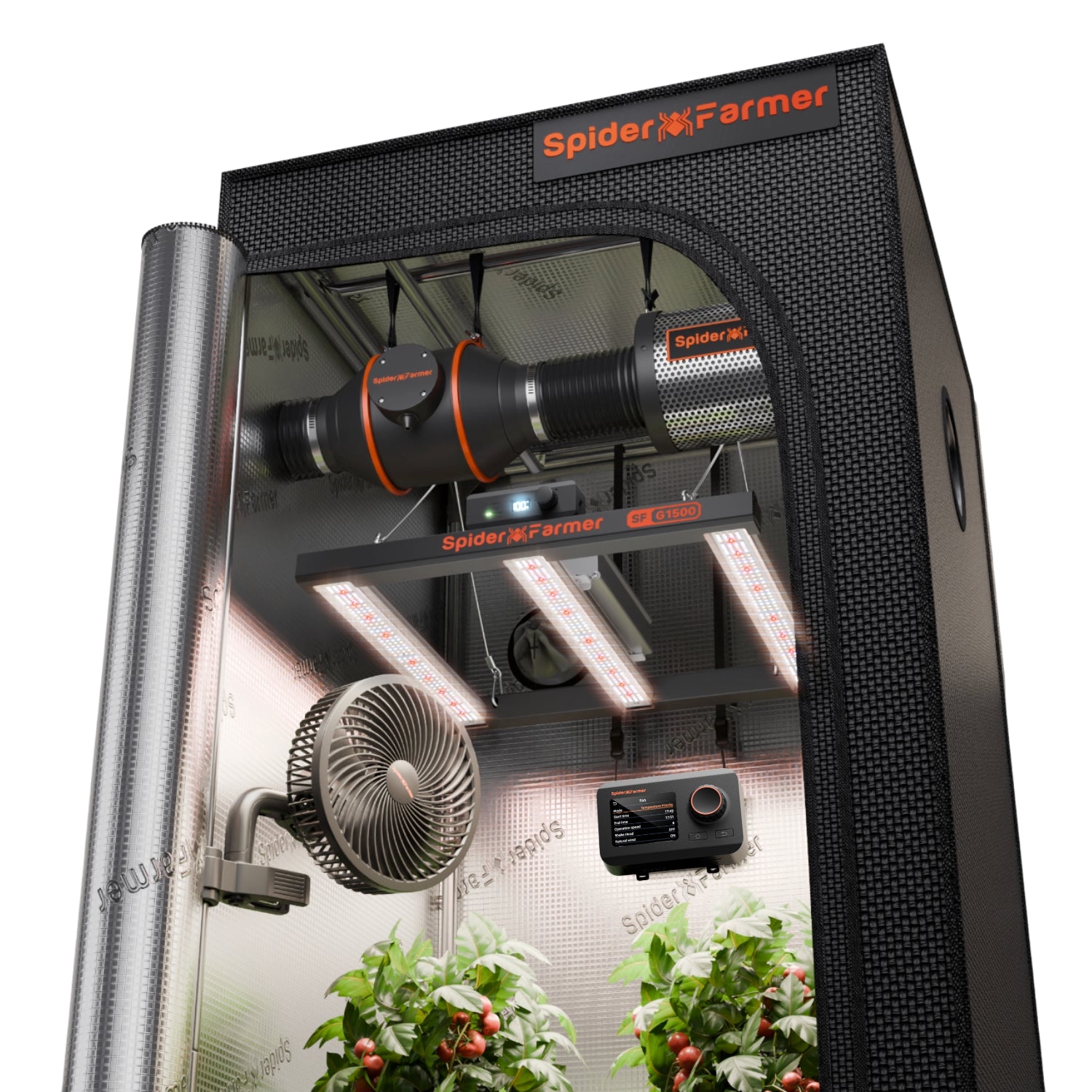 Komplettset (70x70x160 cm) 150 Watt G1500 EVO LED mit GGS für smarte Steuerung