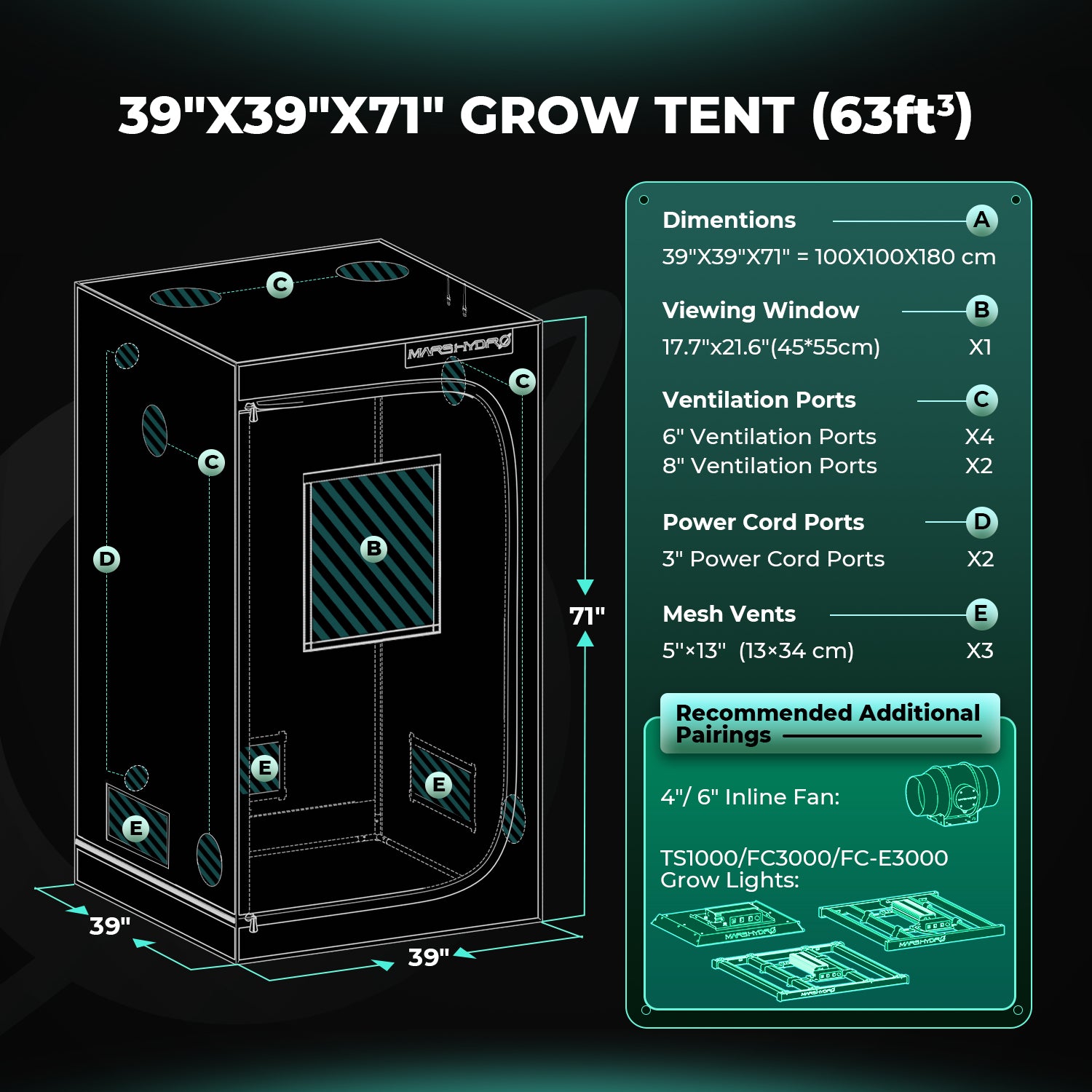 Pro Growbox (100x100x180 cm)