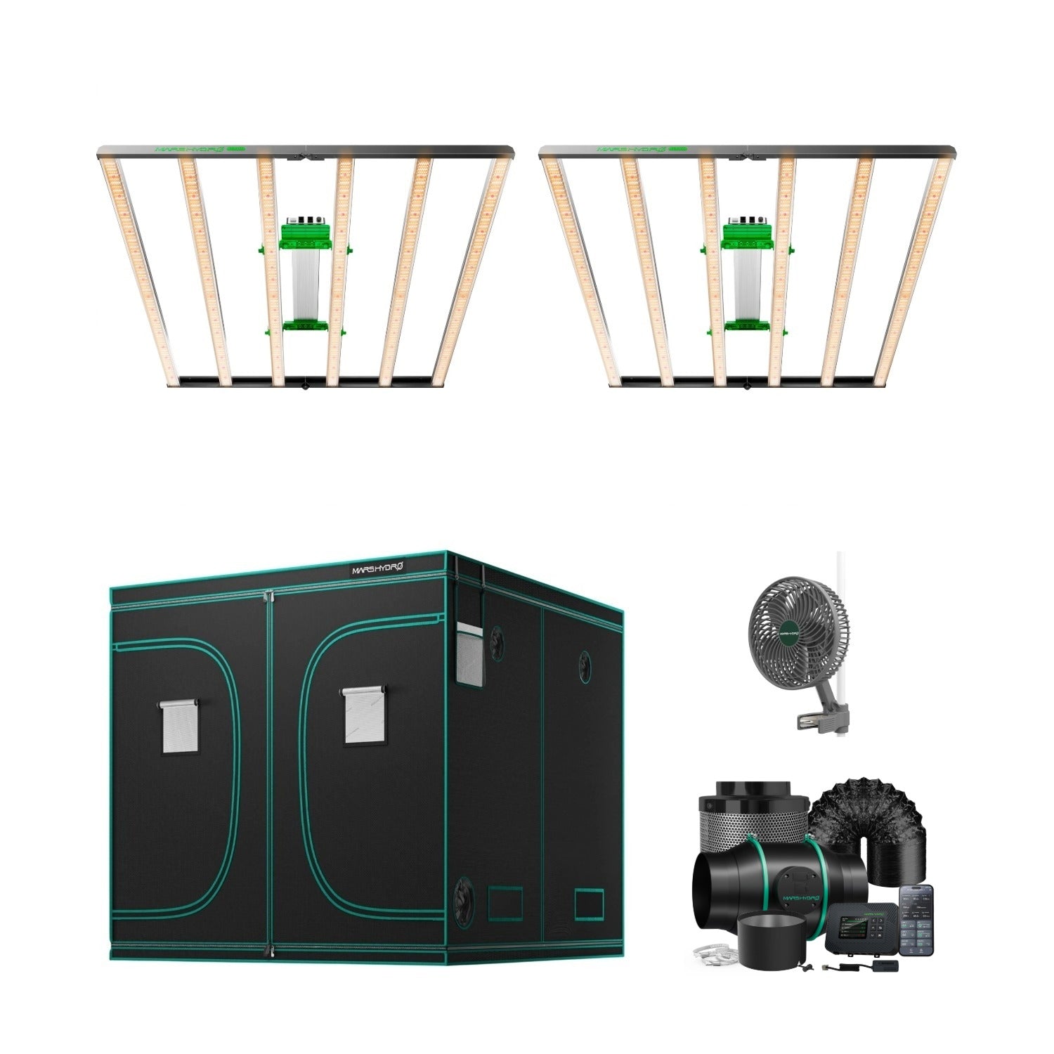 Komplettset (240x120x200 cm) 960 Watt FC 4800 EVO LED mit iControl für smarte Steuerung