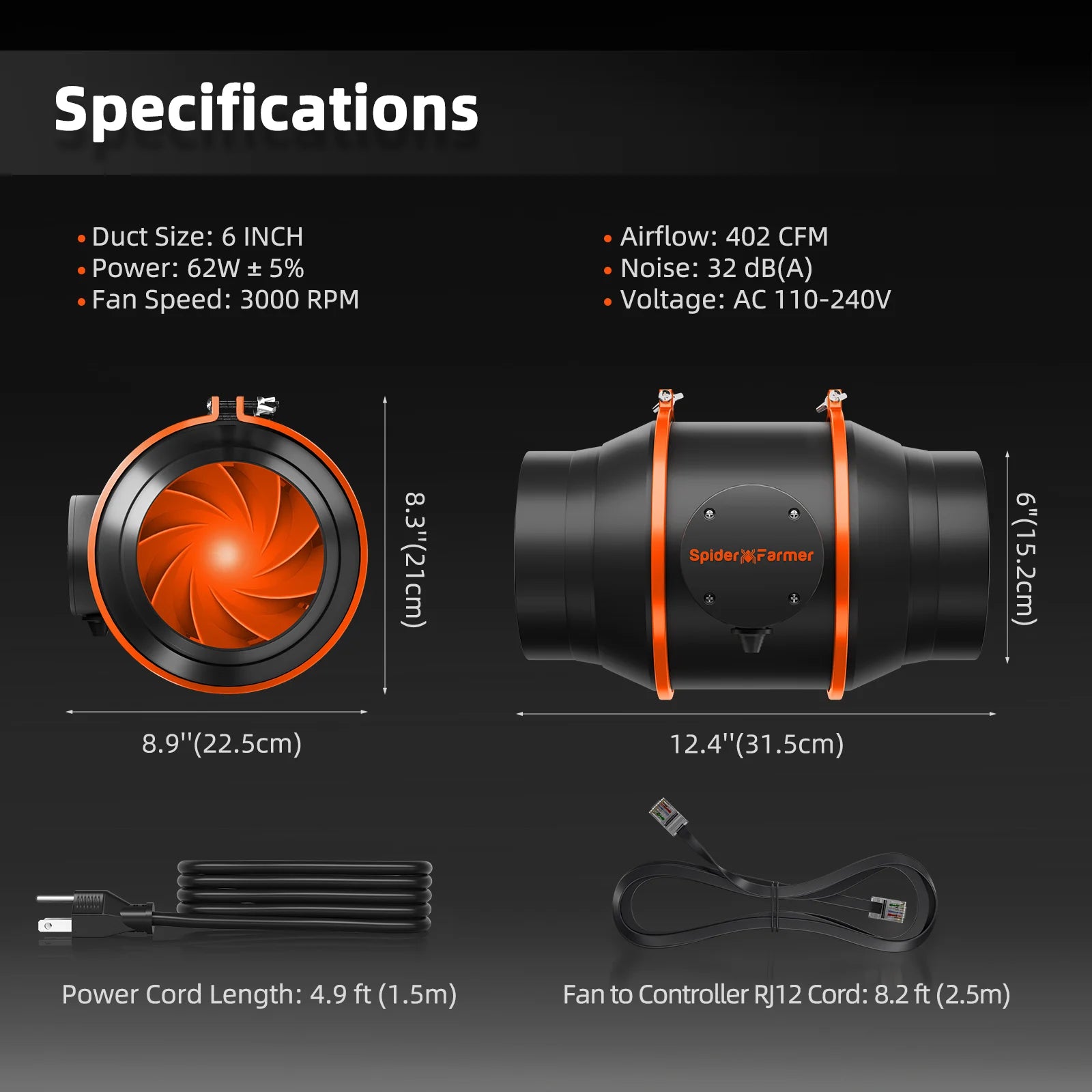 Komplettset (120x120x200 cm) 480 Watt G5000 EVO LED mit GGS für smarte Steuerung
