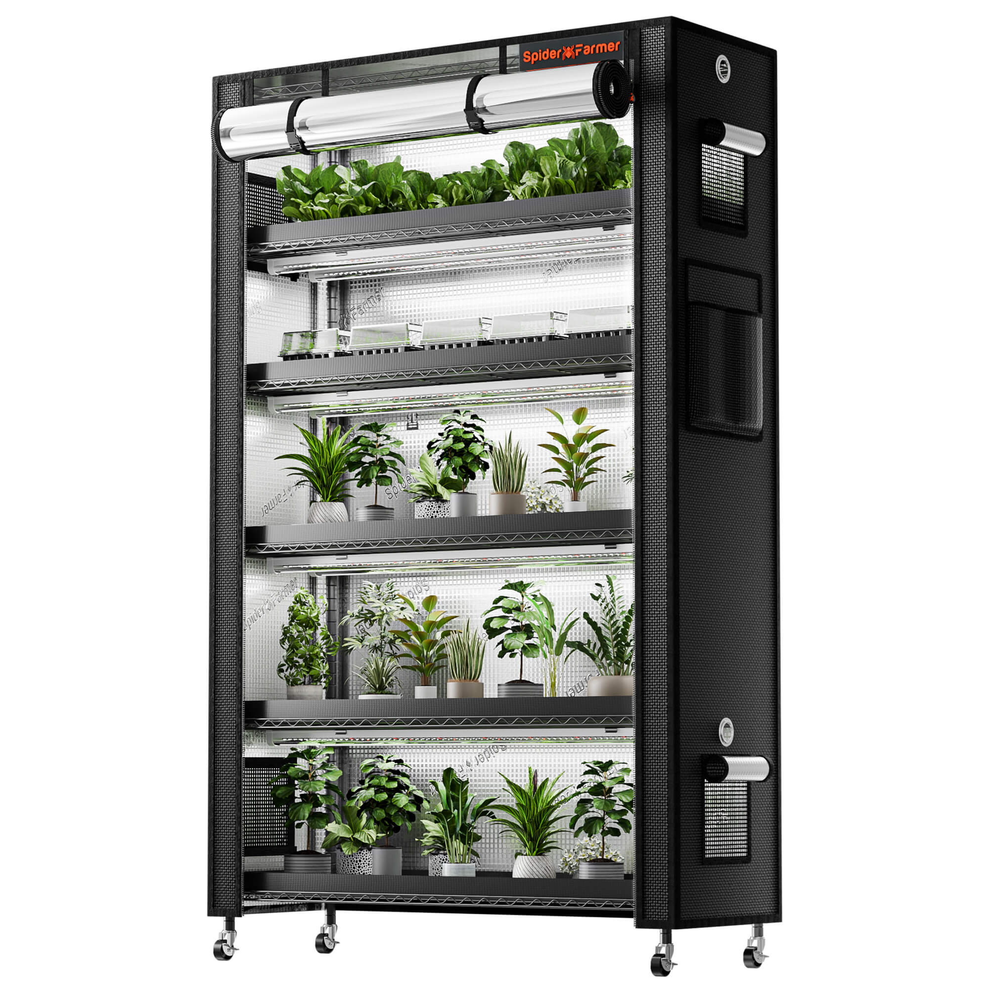 Anzucht/Stecklinge Komplettset (110x40x180 cm) 220 Watt LED