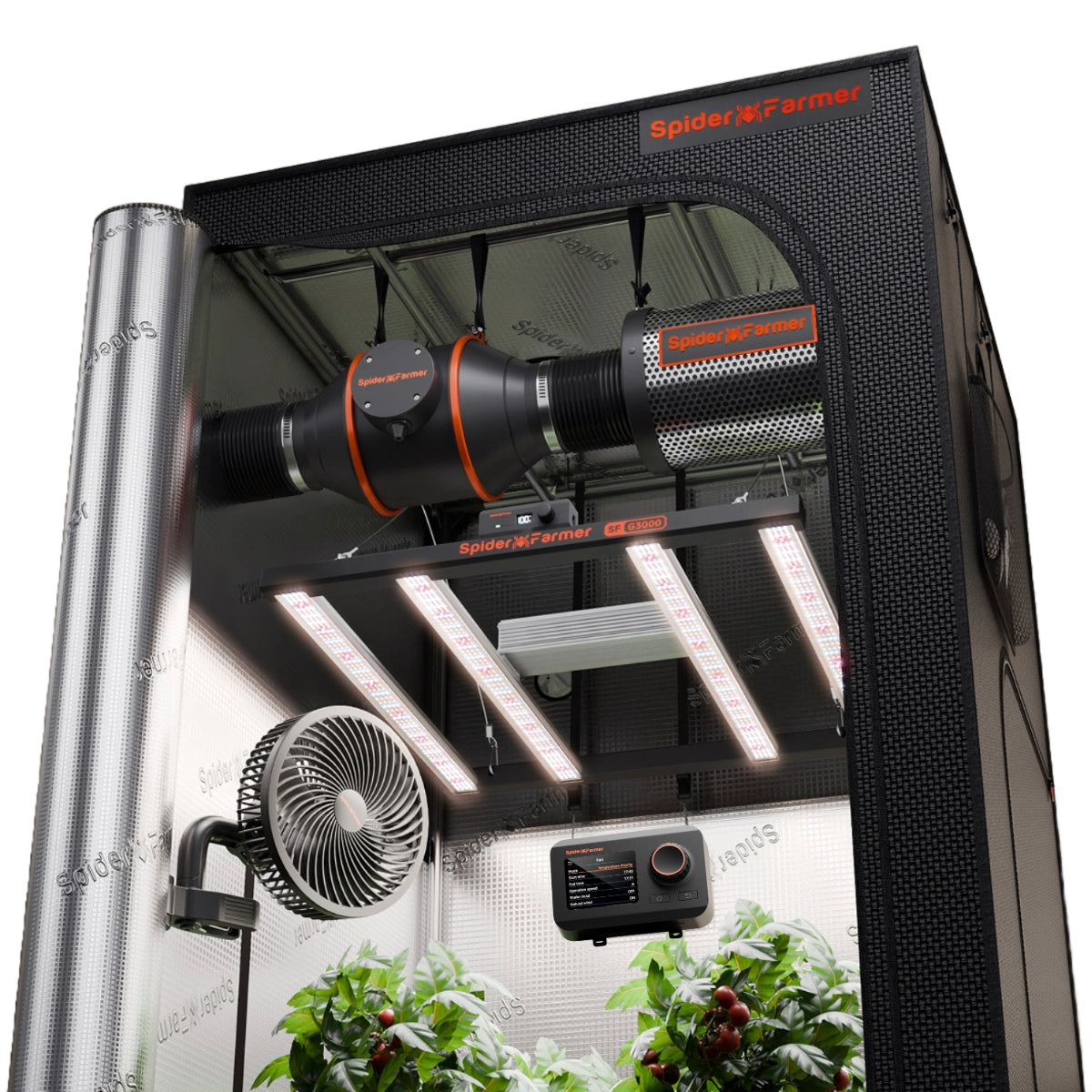 Komplettset (90x90x180 cm) 300 Watt G3000 EVO LED mit GGS für smarte Steuerung