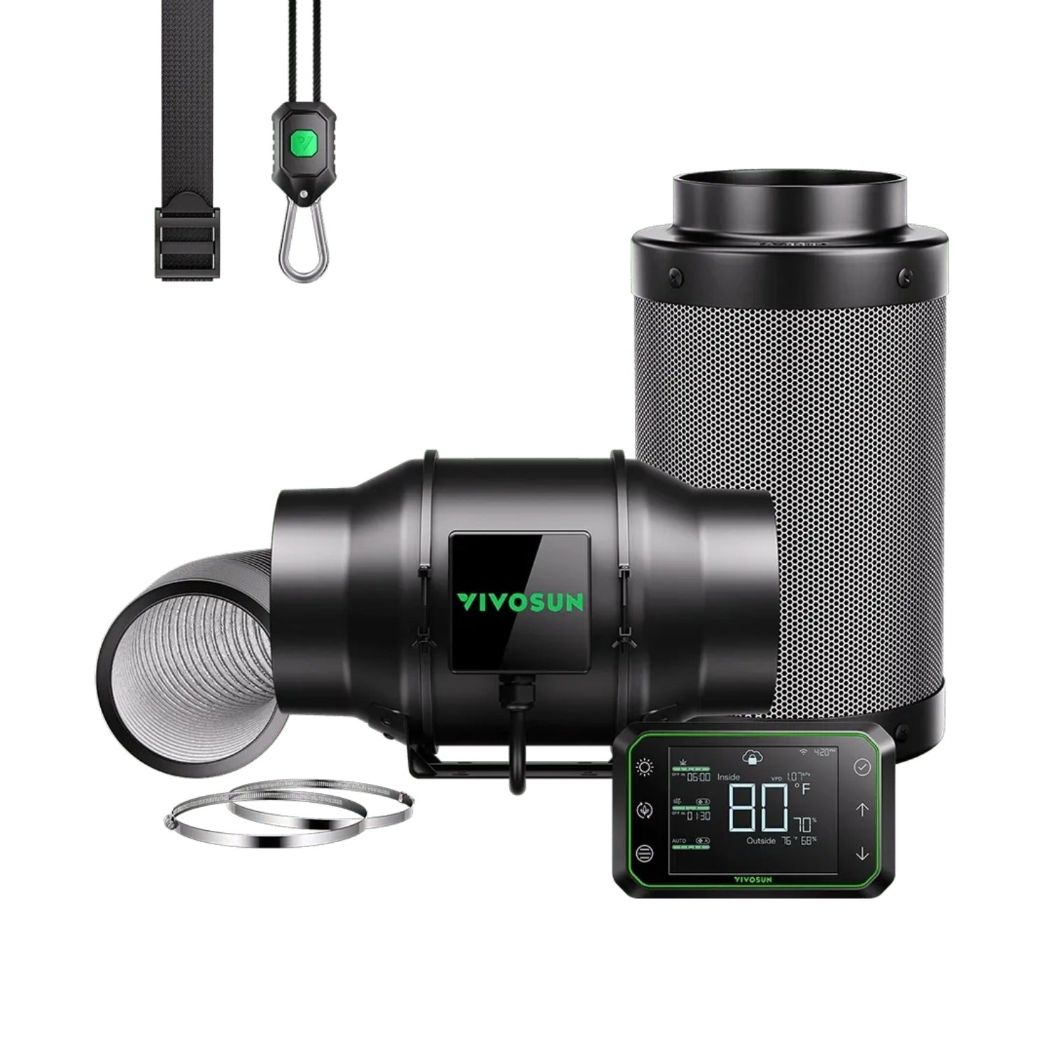 Smartes Abluftset Pro mit AeroZesh G6 Lüfter bis 659 m³/h