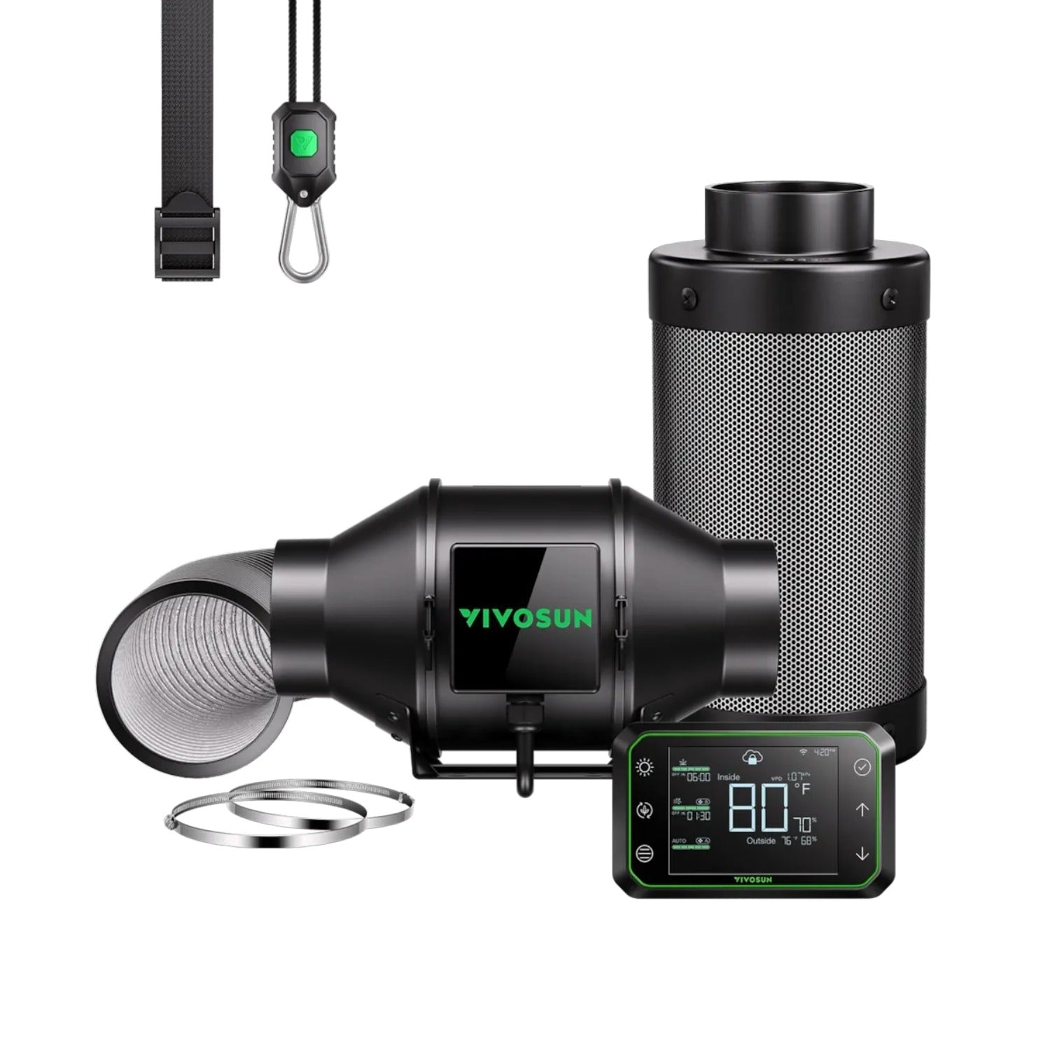 Smartes Abluftset Pro mit AeroZesh G4 Lüfter bis 331 m³/h