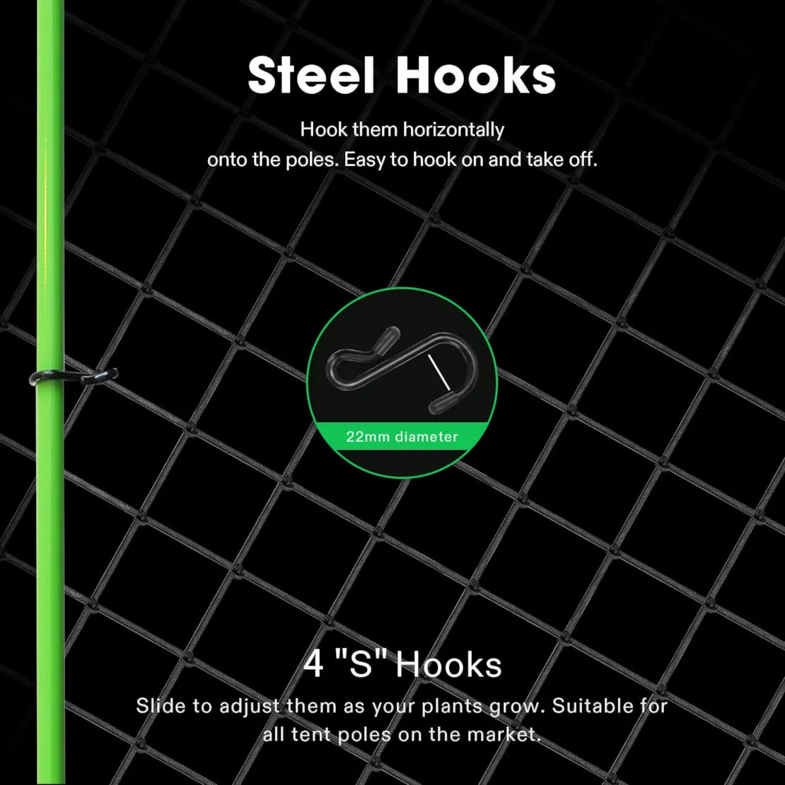 Smartes Komplettset Pro (80×80×160 cm) 100 Watt AeroLight LED und AeroZesh T4 Lüfter