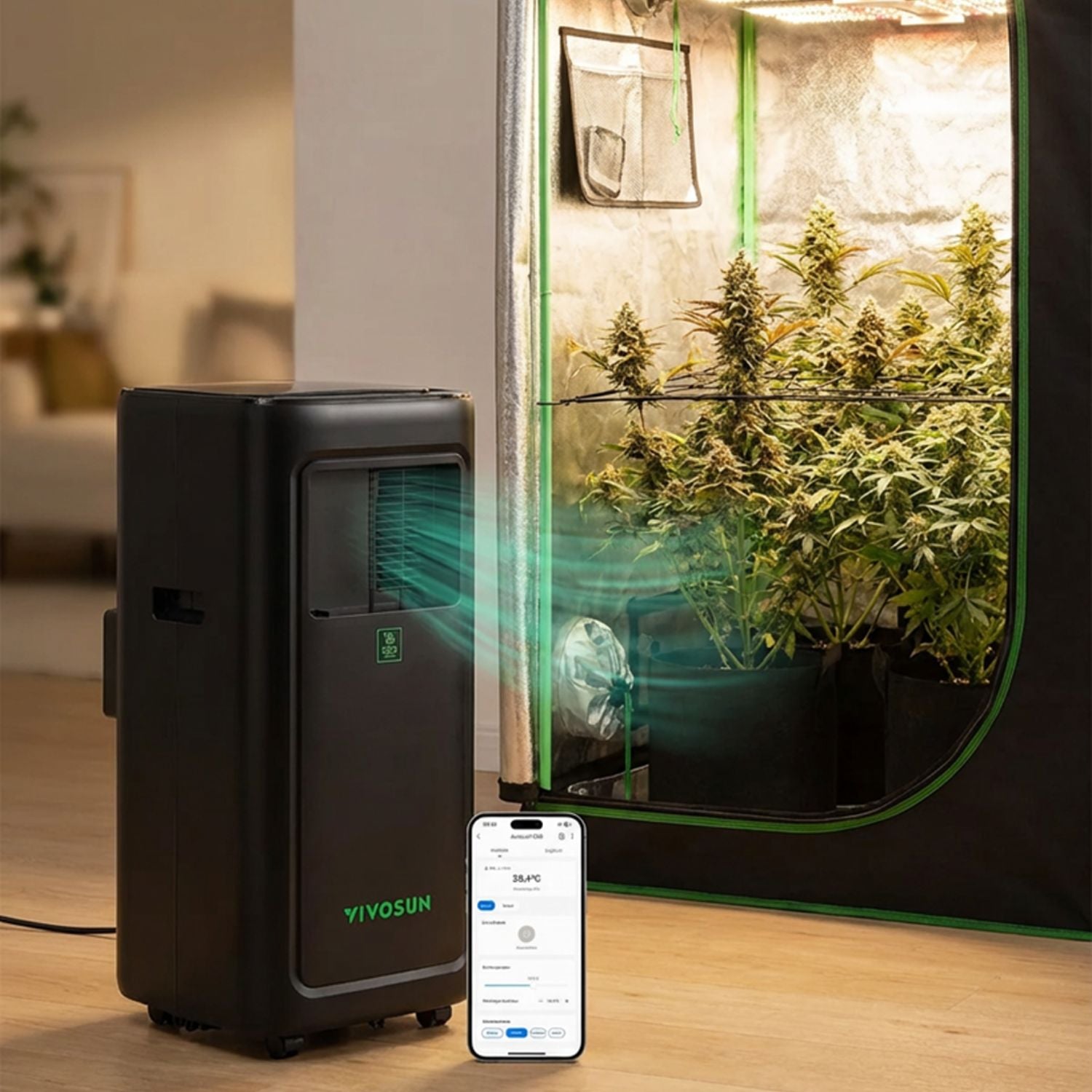 AeroLush C08 smartes Klimagerät mit 785 Watt und 4-in-1 Klimaprogramme