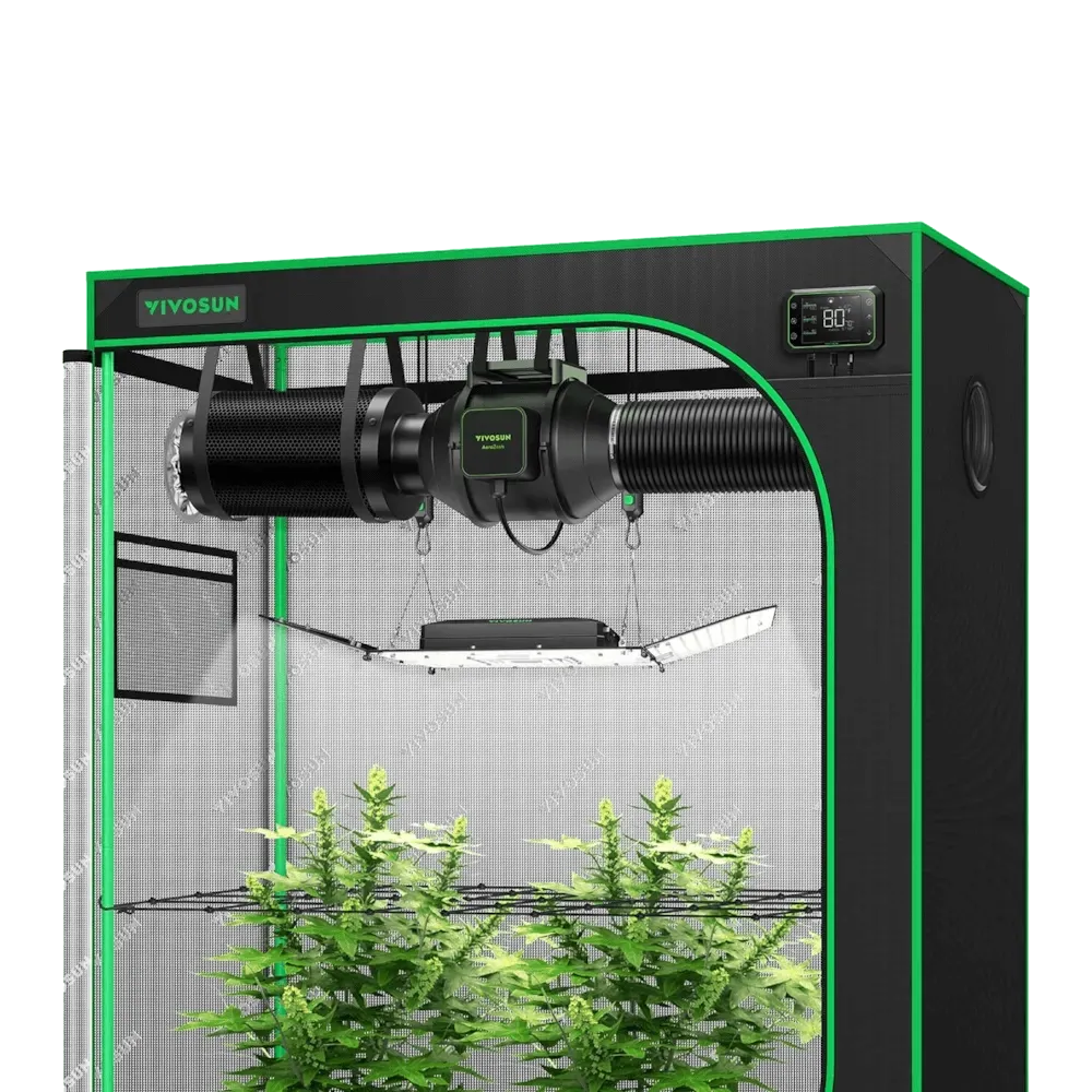 Smartes Komplettset (120×60×150 cm) 200 Watt AeroLight Wing SE LED und AeroZesh S4 Lüfter