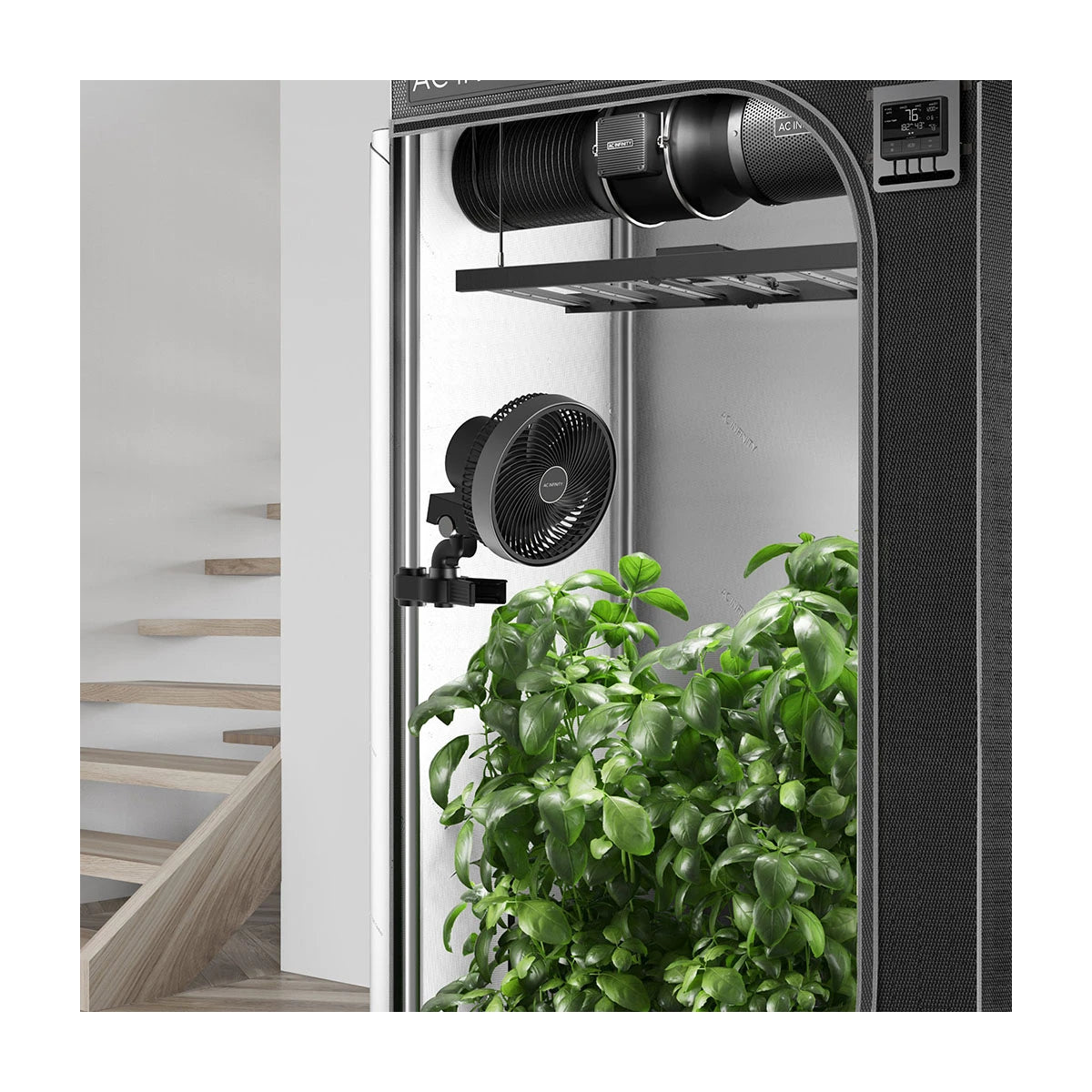 CLOUDRAY S9 smarter Schwenkventilator mit Stangenclip Ø 22,5 cm 11 Watt