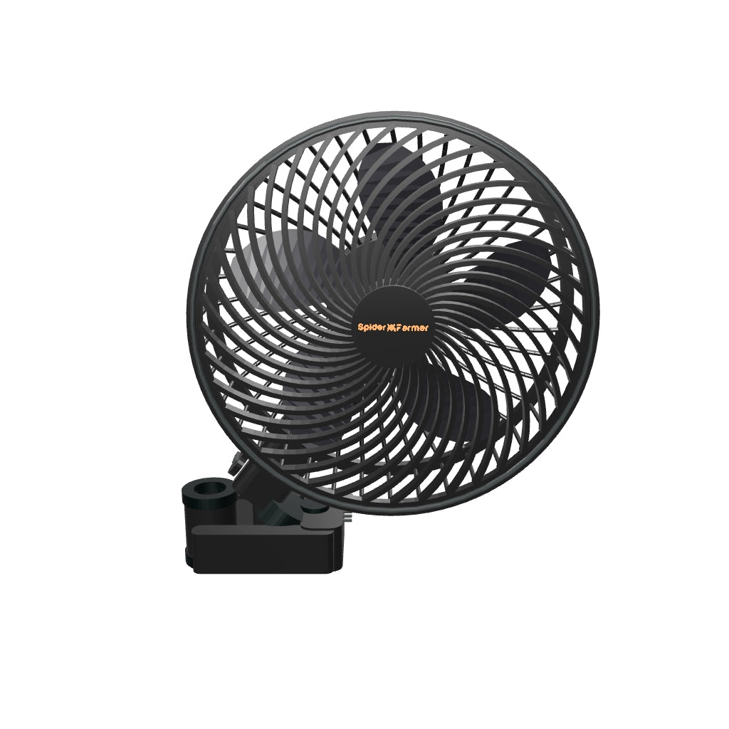 Spider Farmer smarter Schwenkventilator mit Stangenclip Ø 15 cm 8 Watt – 3D-Modell