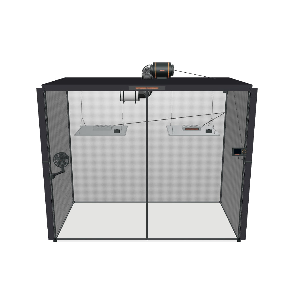 Spider Farmer Komplettset (240x120x200 cm) 900 Watt SF4000 EVO LED mit GGS für smarte Steuerung – interaktives 3D-Komplettset mit enthaltenen Komponenten