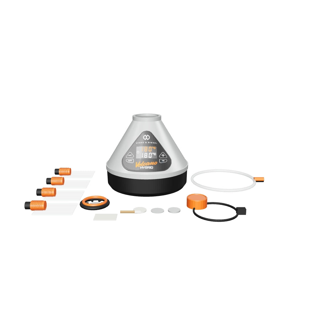 VOLCANO HYBRID SILVER mit Schlauch und Easy-Valve-Starterset – 3D-Modell