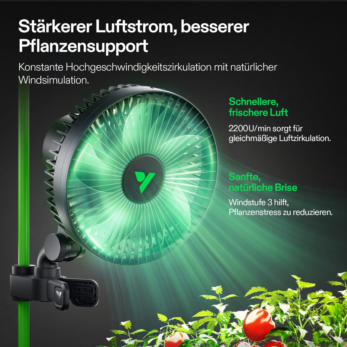 VIVOSUN AeroWave A6 Gen2 Clipventilatoren 150 mm (2er-Pack) – Galerie 3